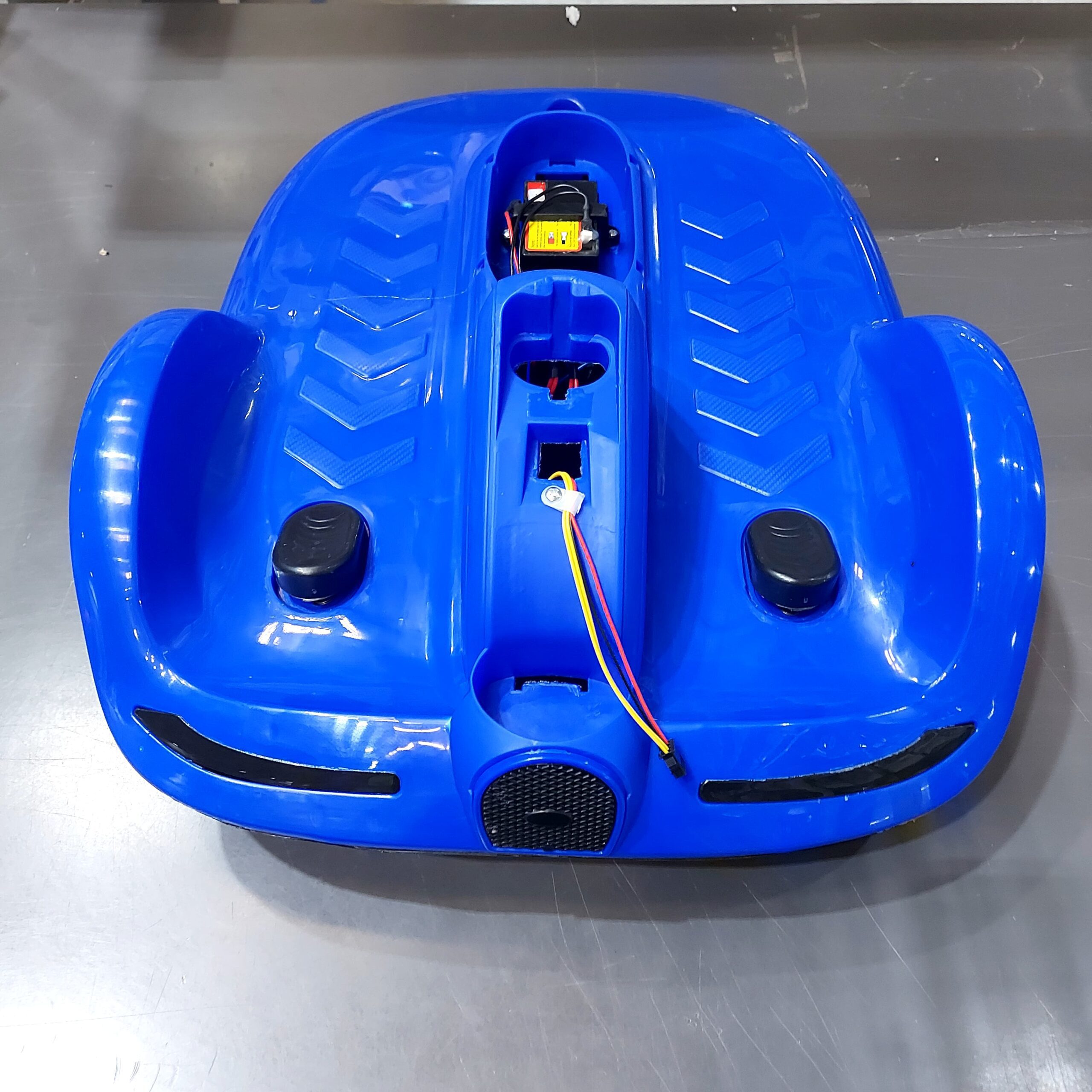 • سيارة كهربائية للأطفال بمحرك 380 واط ازرق الصورة 3