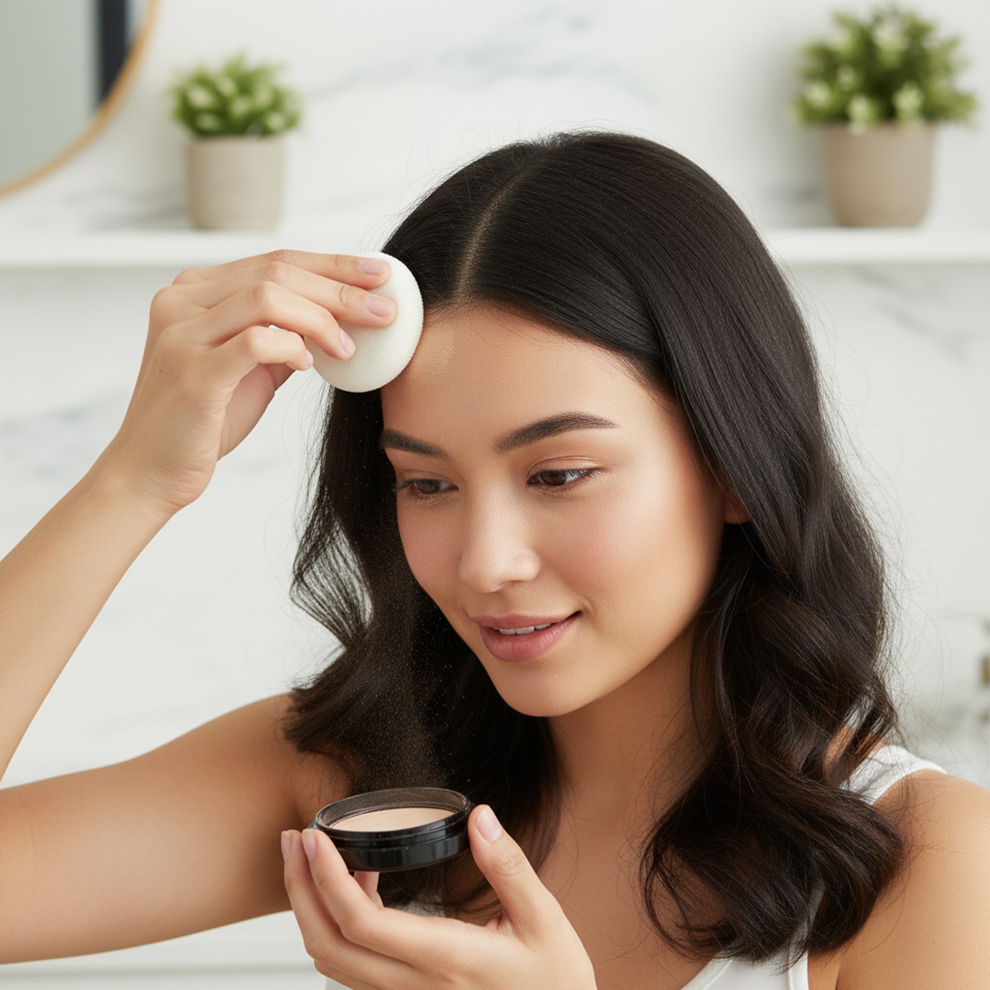 بودرة لتكثيف وإخفاء فراغات الشعر للرجال والنساء