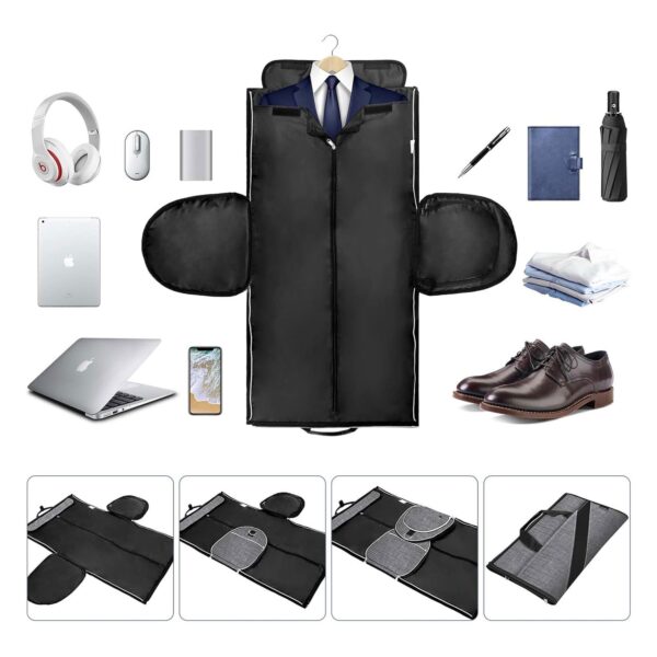 حقيبة تخزين عملاقة قابلة للطى مع جيب للاحذية