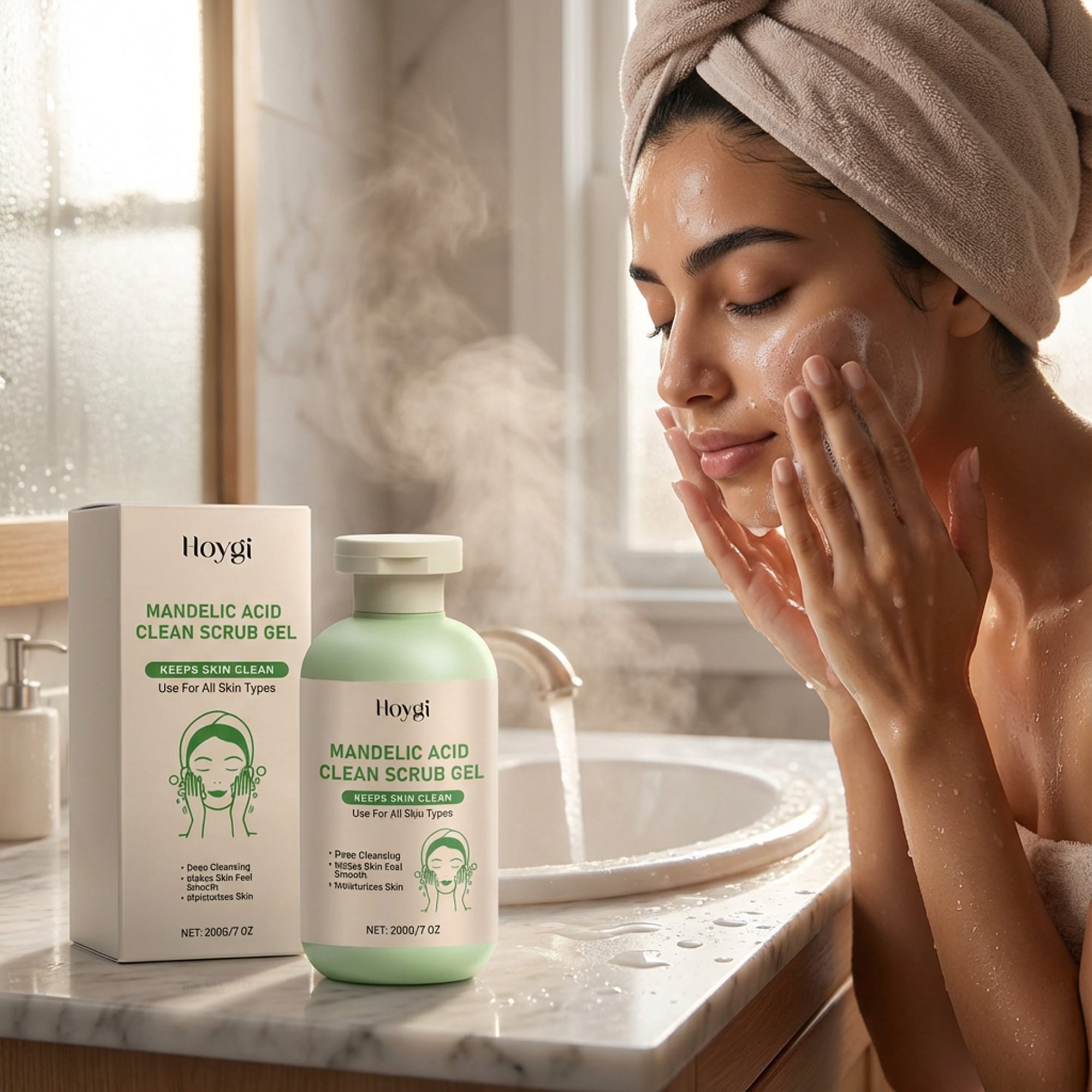 الجل الصيني للجسم لتقشير لطيف لإزالة الجلد الميت وفتح المسام مع الترطيب الصورة 3