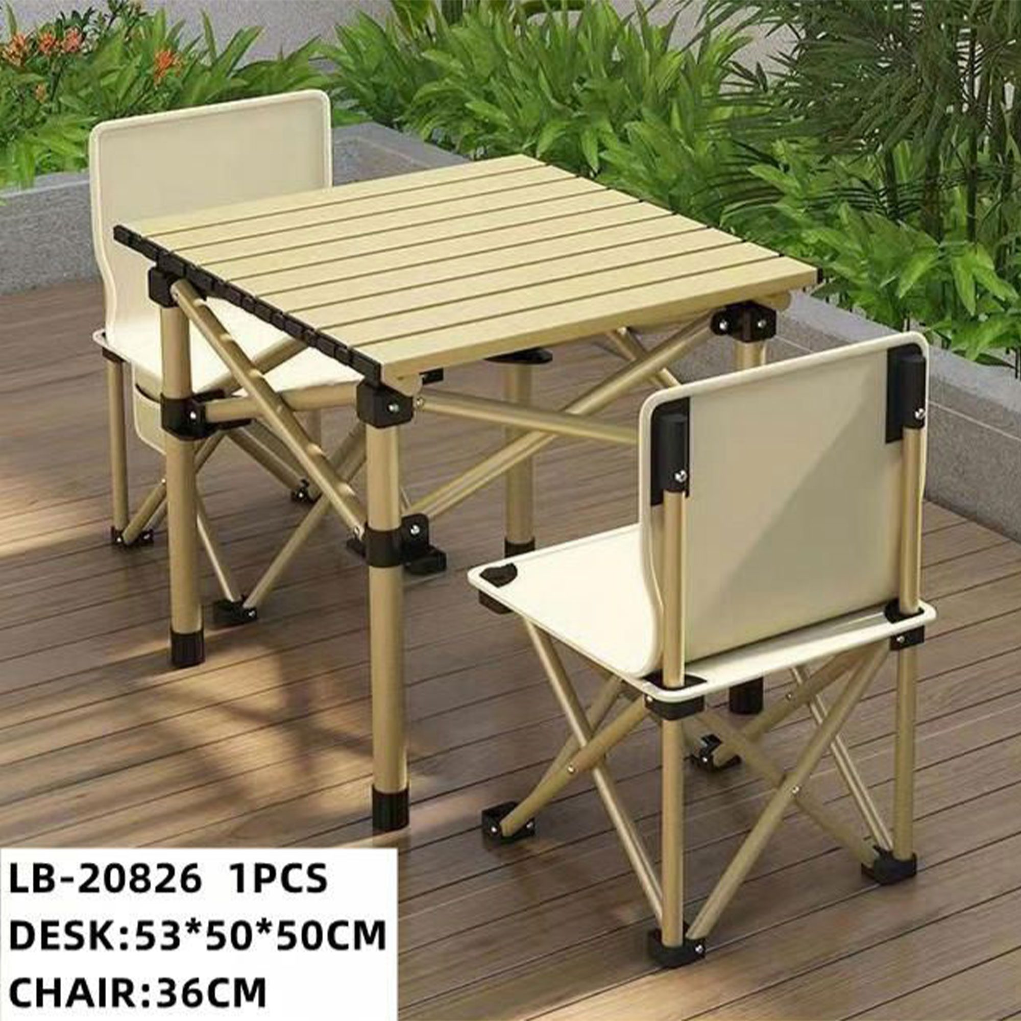 مجموعة الطلعات والبر (طاولة مع 2 كراسي) الصورة 7