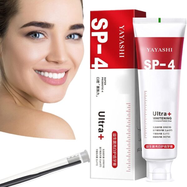 • معجون SP 4 المبيض والمنعش بالبروبيوتيك