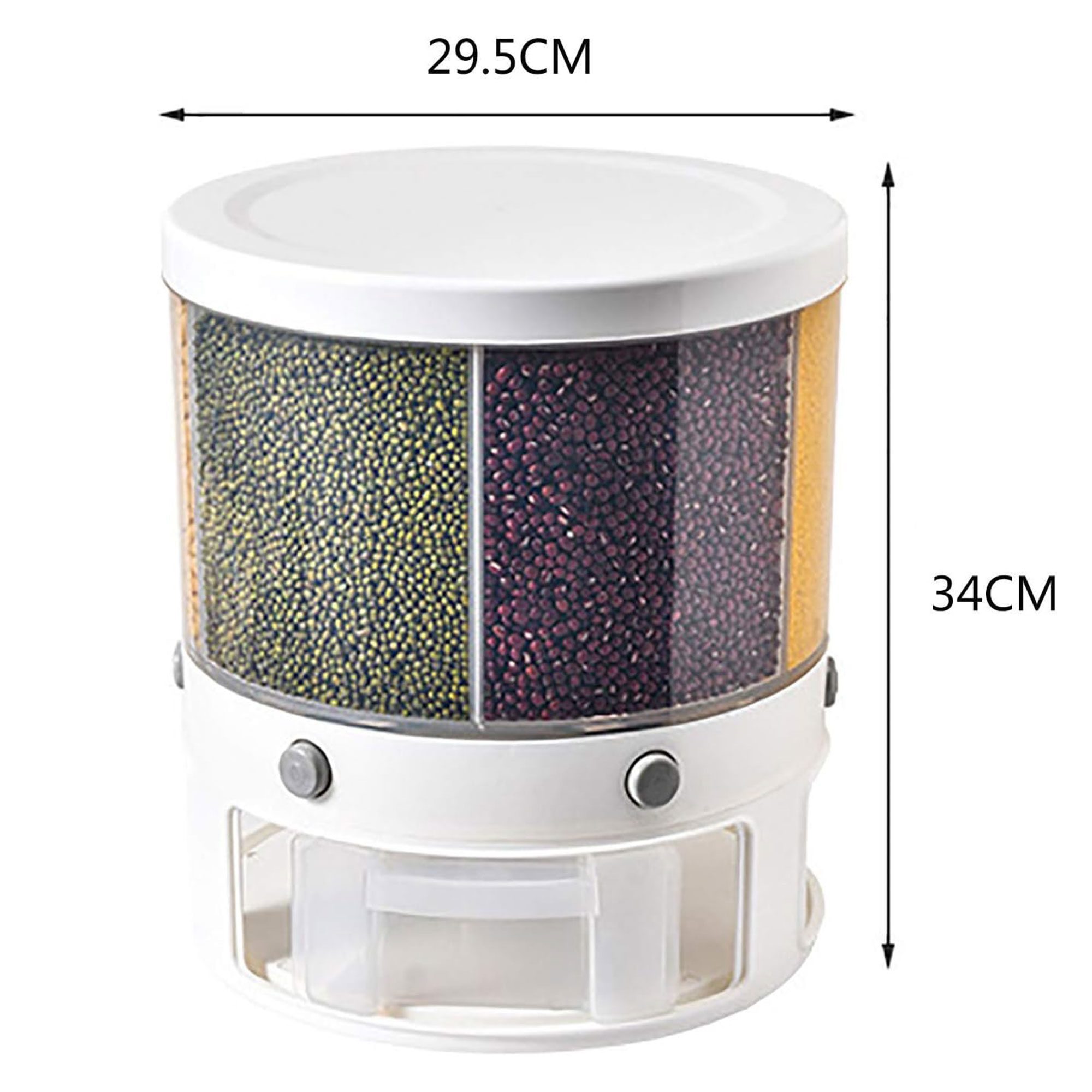 • موزع الحبوب والسناكس الدوار الصورة 2