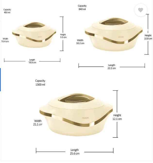 • طقم حافظات طعام ميلتون الصورة 3