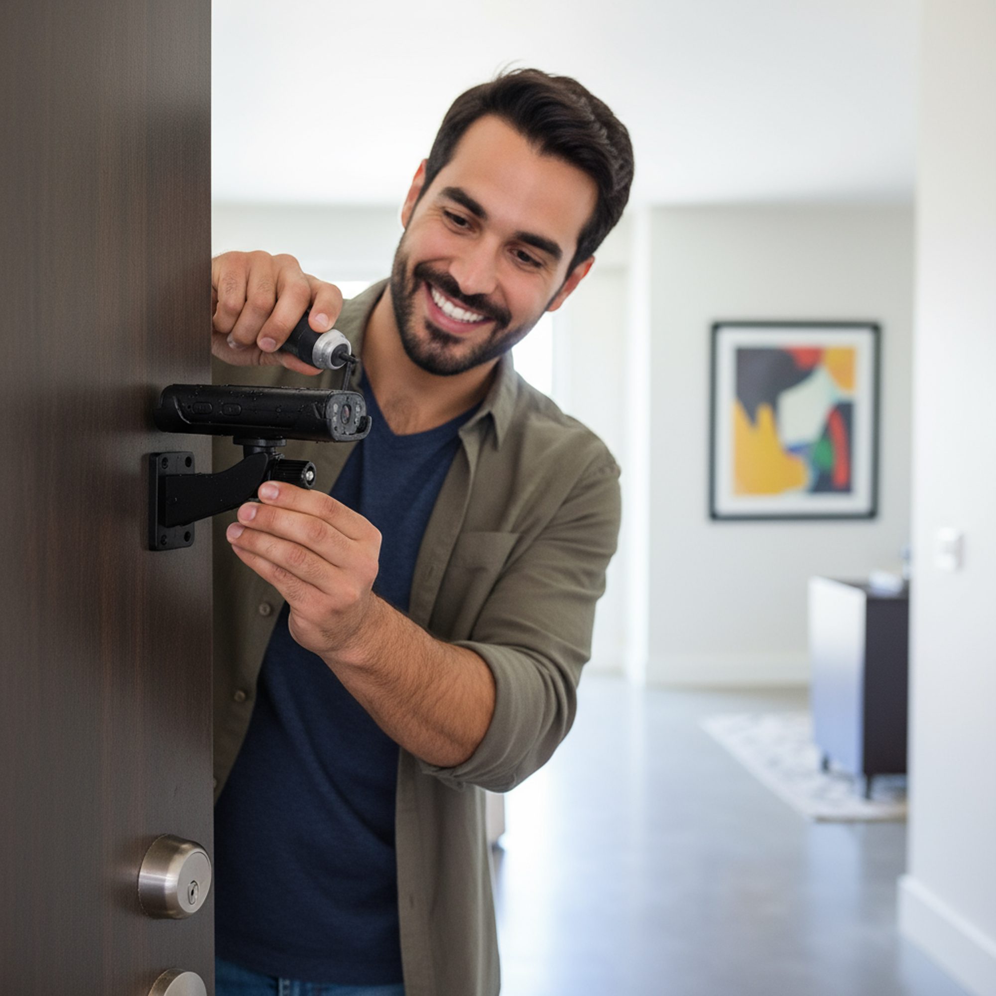 الكاميرا الذكية ضد الموية للسيارة والمنزل بجودة تصوير full hd الصورة 9