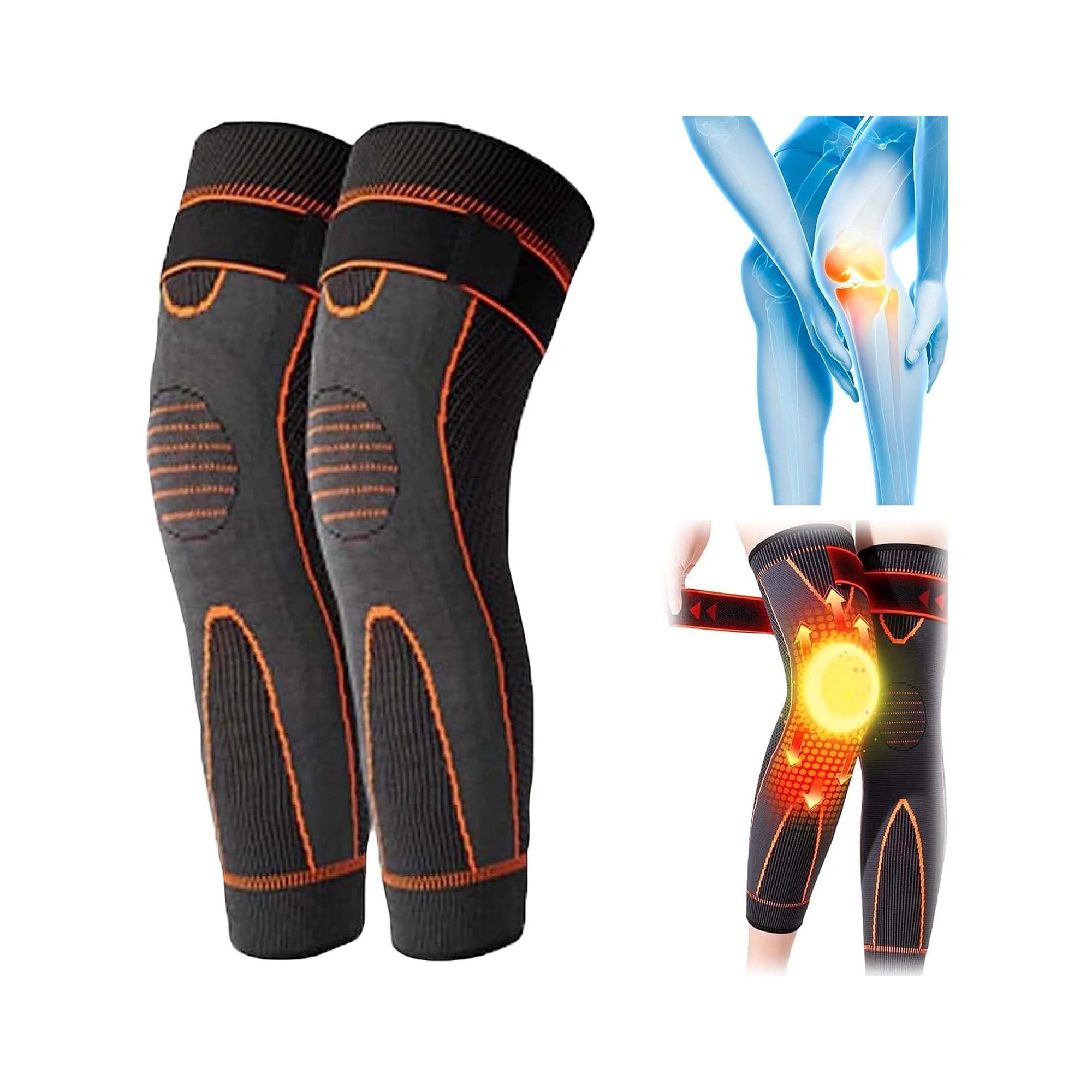 مشد ضاغط بالحرارة للركبة و الساق الصورة 5