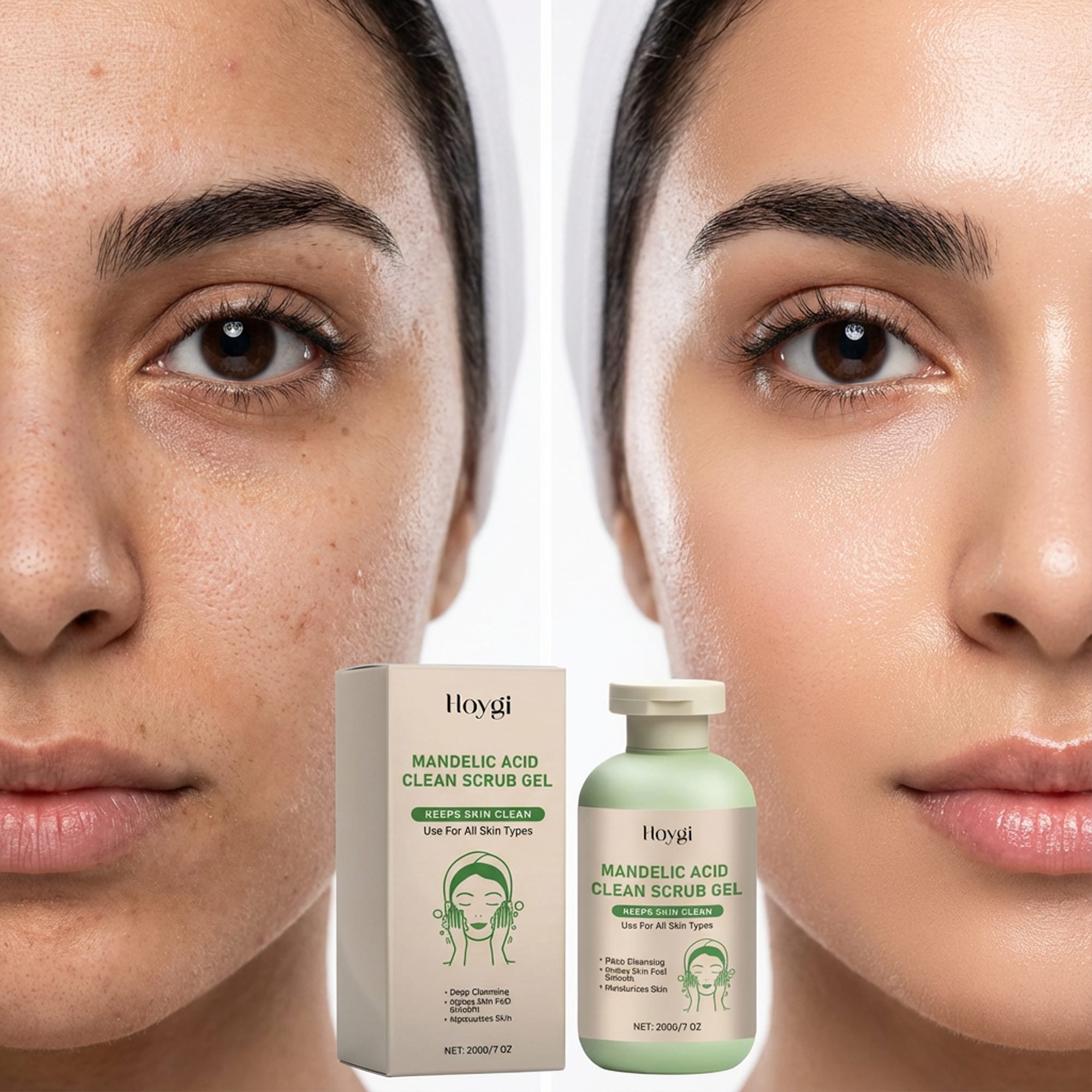 الجل الصيني للجسم لتقشير لطيف لإزالة الجلد الميت وفتح المسام مع الترطيب الصورة 4