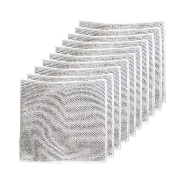 قماش تنظيف الصحون بديل السلك 11 قطعة