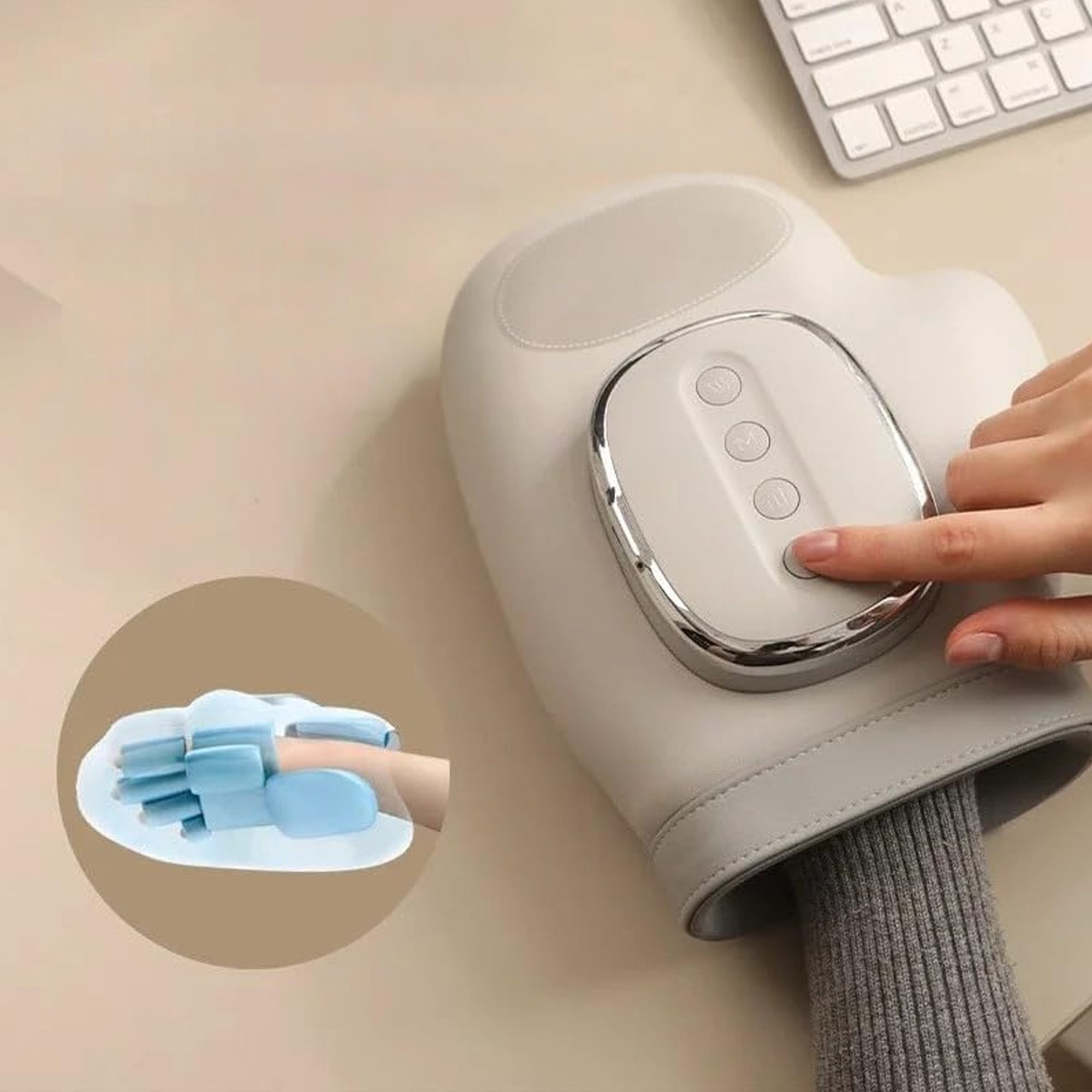 مدلك اليد بالضغط والتدفئة الصورة 4