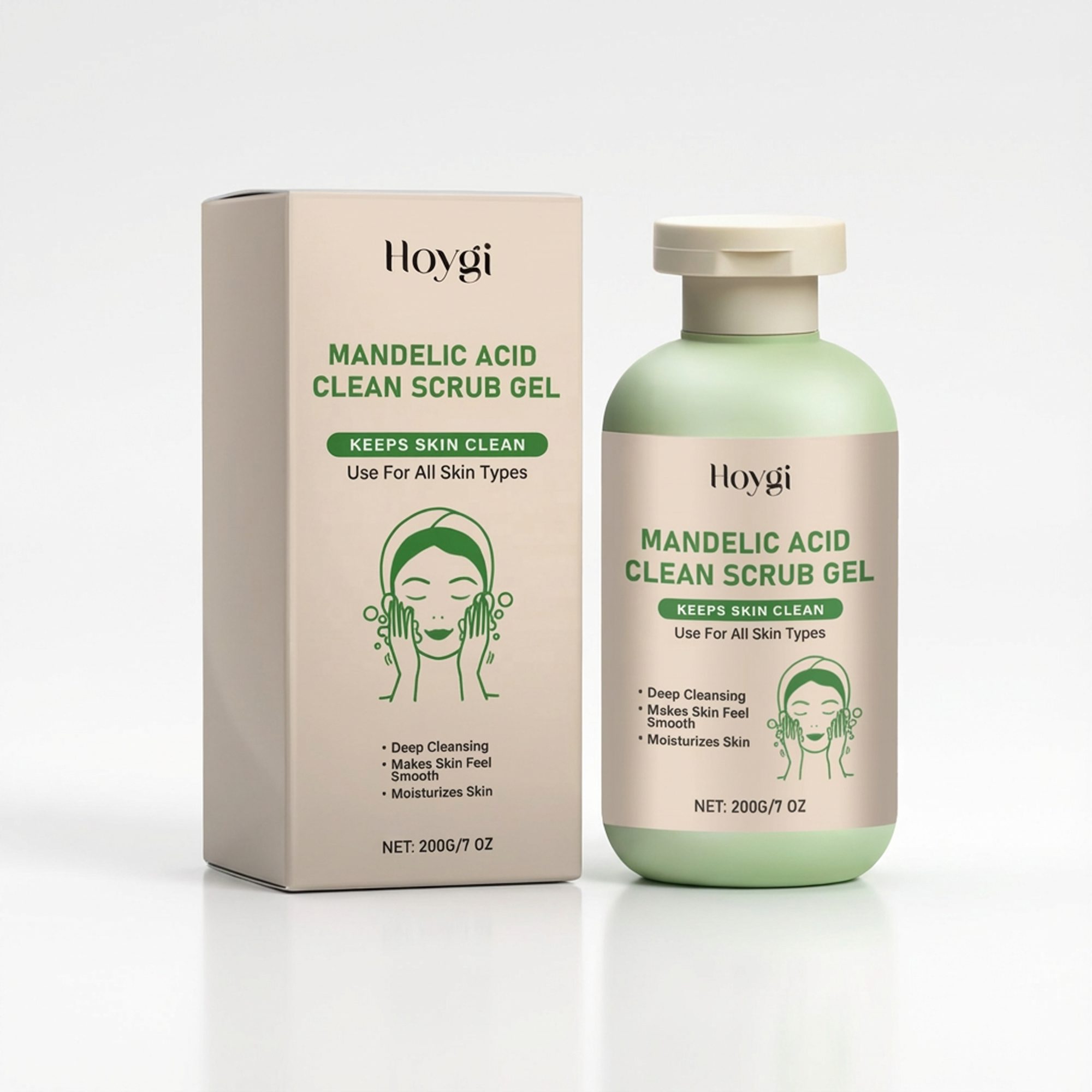 الجل الصيني للجسم لتقشير لطيف لإزالة الجلد الميت وفتح المسام مع الترطيب الصورة 7