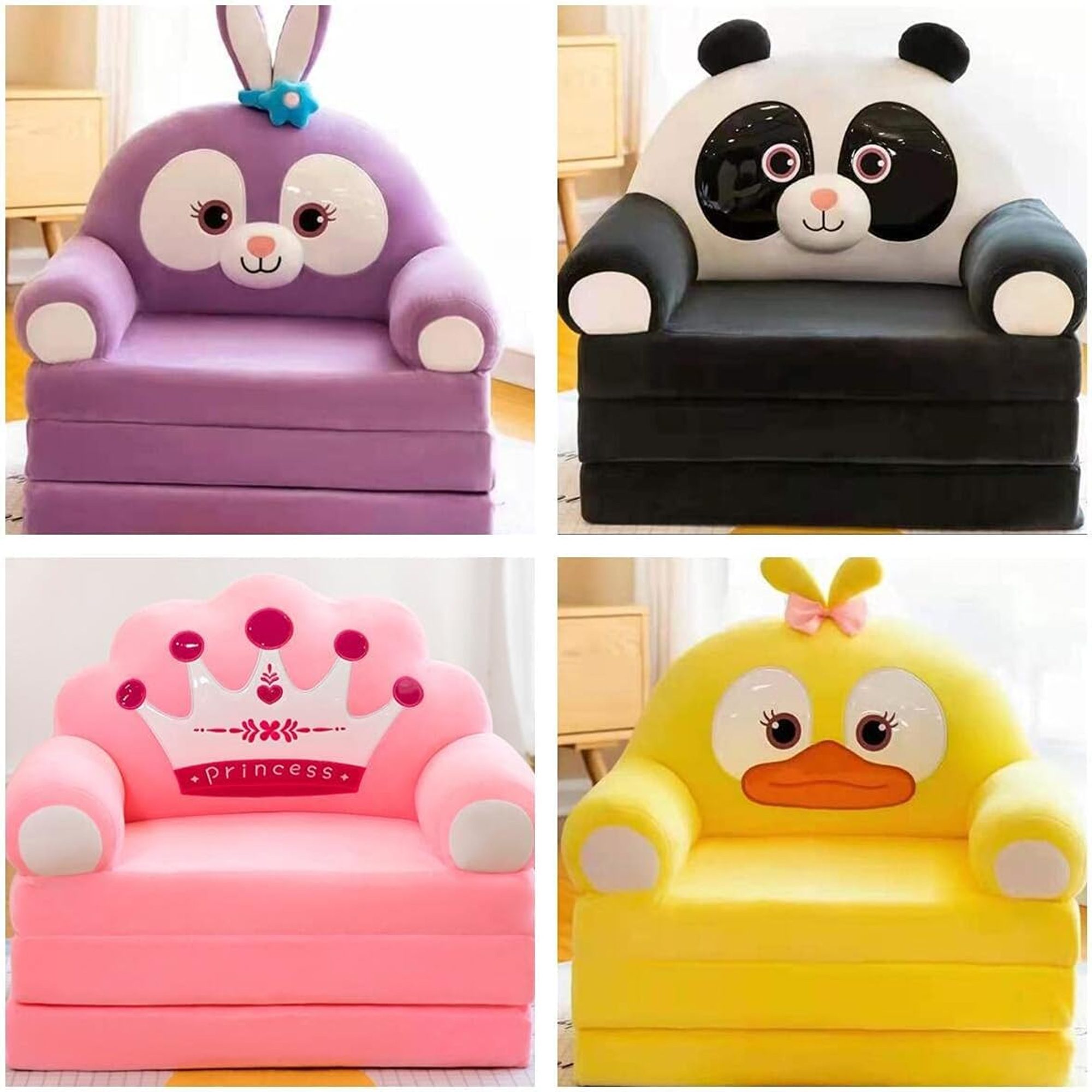 كرسى و أريكة للأطفال مع مسند يد 2 فى 1 الصورة 4