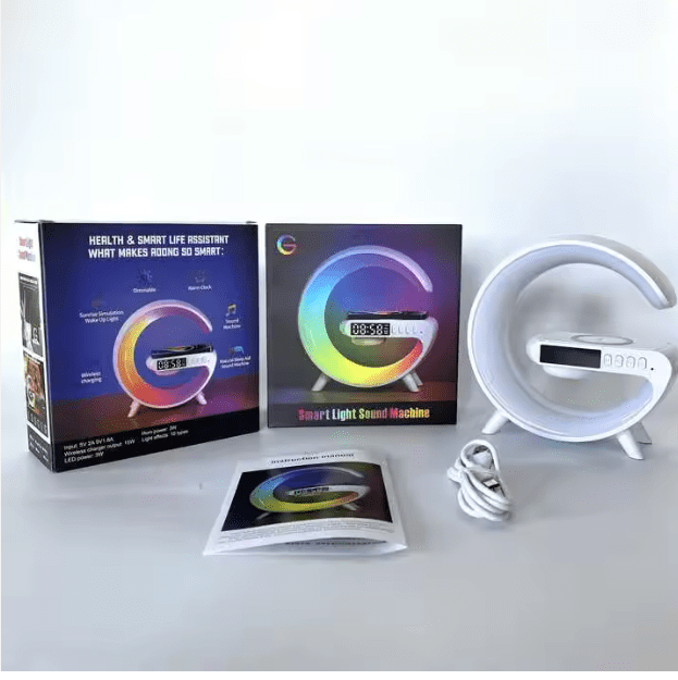 سماعة و شاحن لاسلكي مزود ب ليد الصورة 2