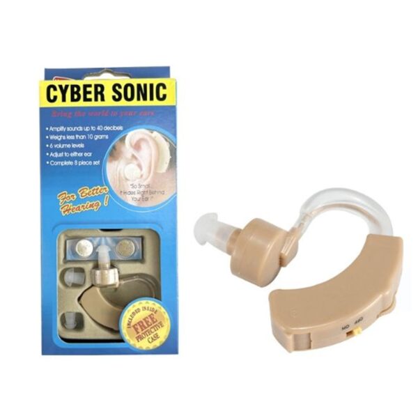 • جهاز تضخيم الصوت لضعاف السمع خلف الأذن