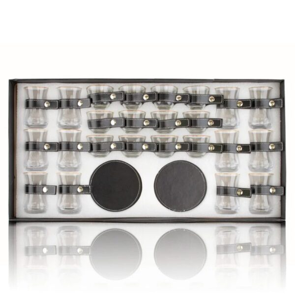 • طقم جلد للقهوة العربي