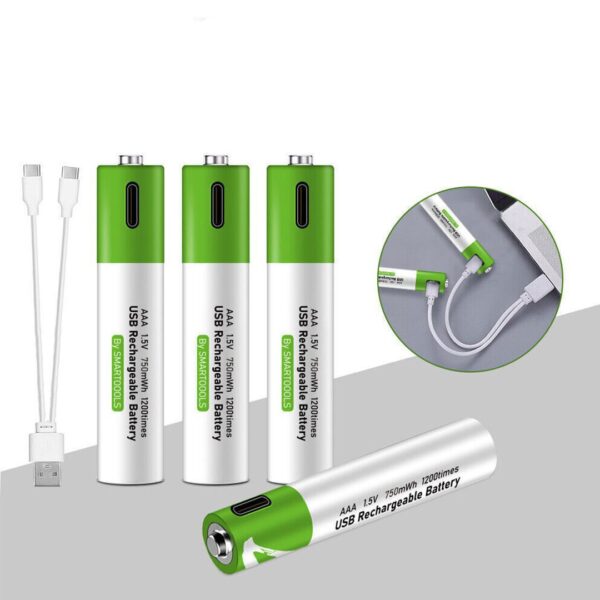 أربع بطاريات حديثة قابلة لإعادة الشحن