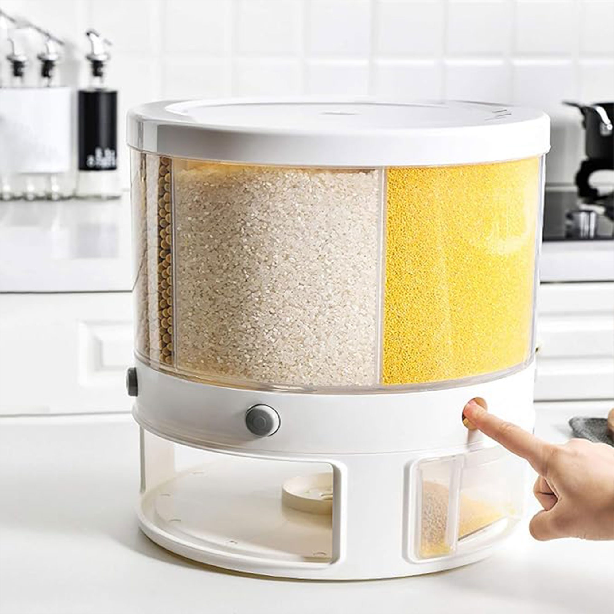 • موزع الحبوب والسناكس الدوار الصورة 3