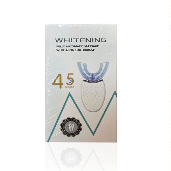 عرض 2 فرشاة أسنان سيليكون أوتوماتيكية 360 على شكل U