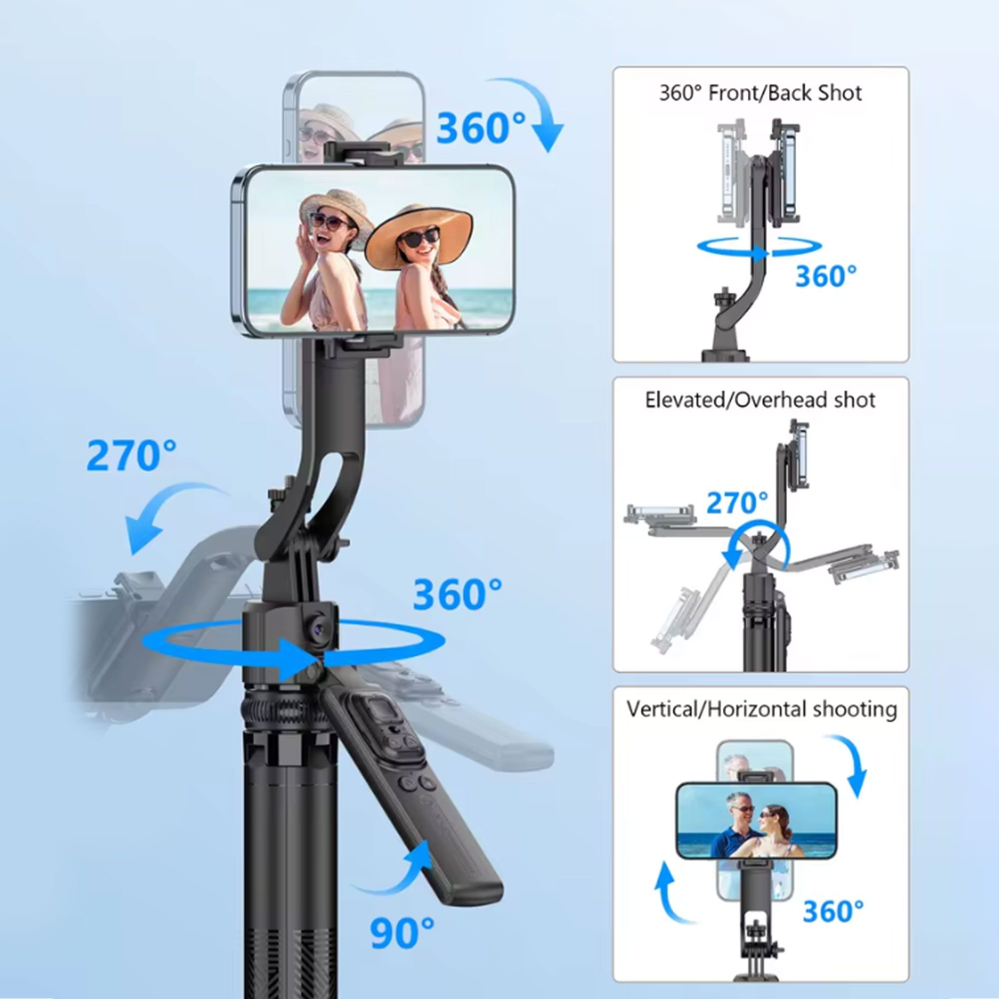 مانع اهتزاز للجوال 360 درجة كبير الحجم الصورة 2