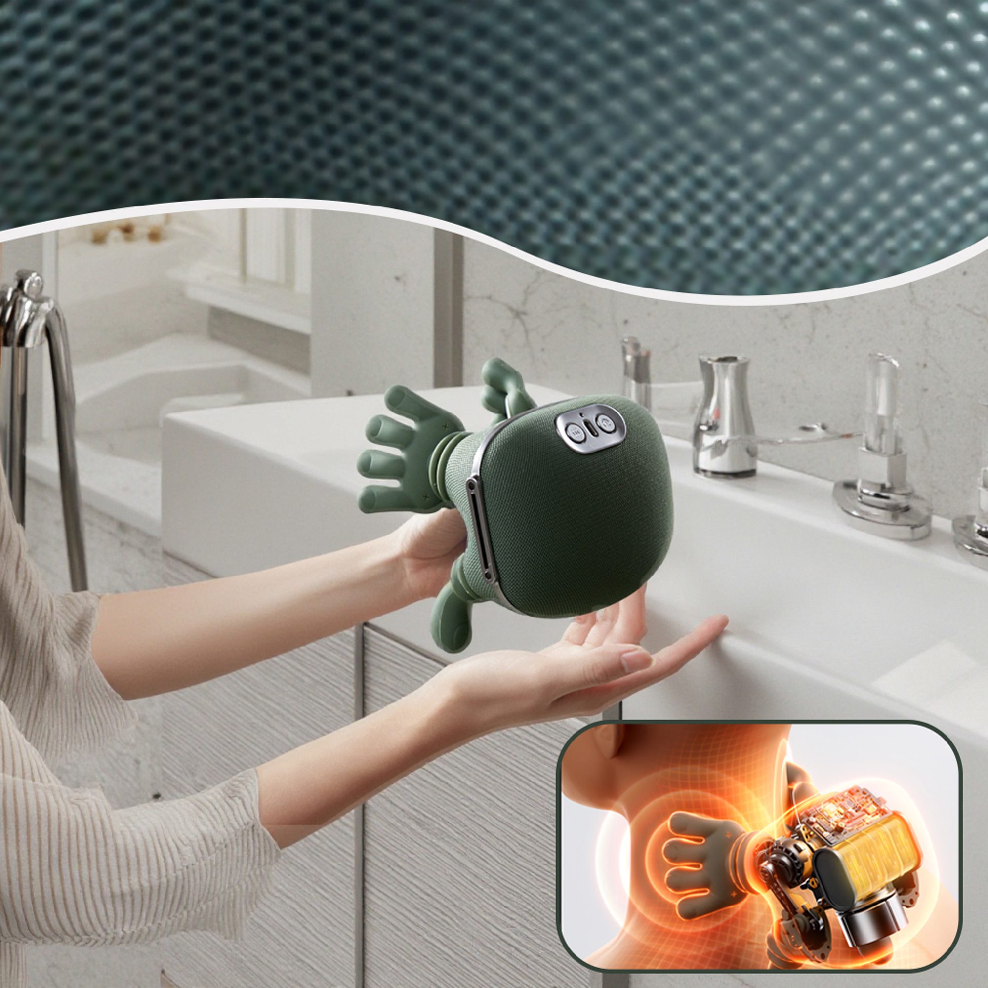 المدلك الصغير للكتف و الرقبة و الساق و الذراع الحديث ضمان عامين الصورة 7