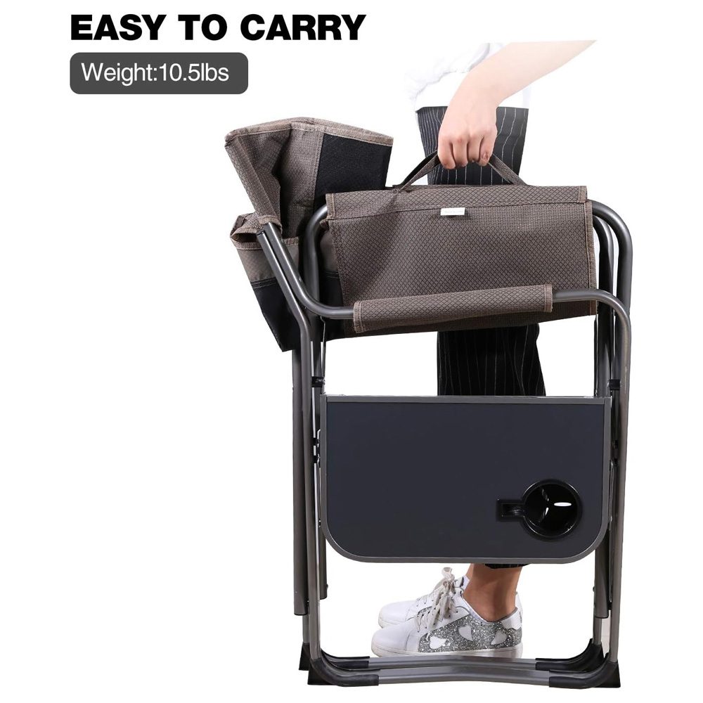 عرض حبتين كرسي بمسند قابل للطي للتخييم الصورة 3