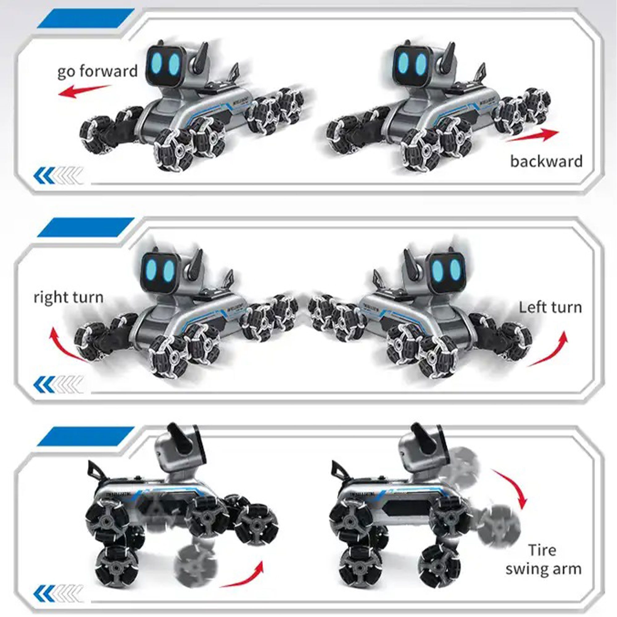سيارة روبوت ذكية بريموت كنترول الصورة 6