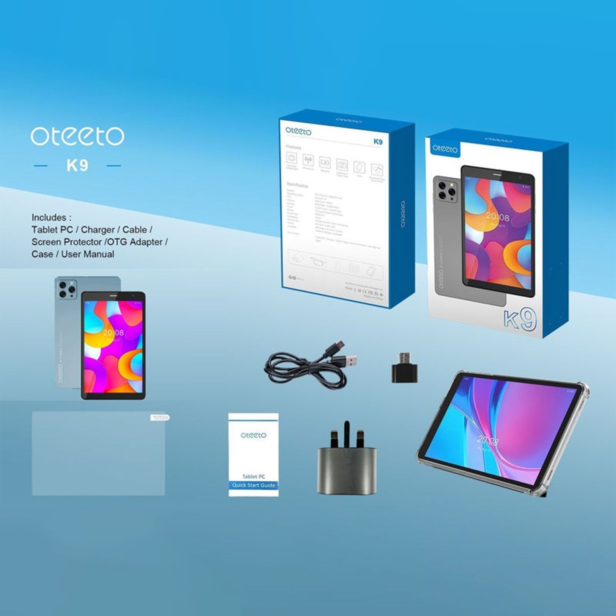 اوتيتو K9 شاشة 8 بوصة الصورة 3
