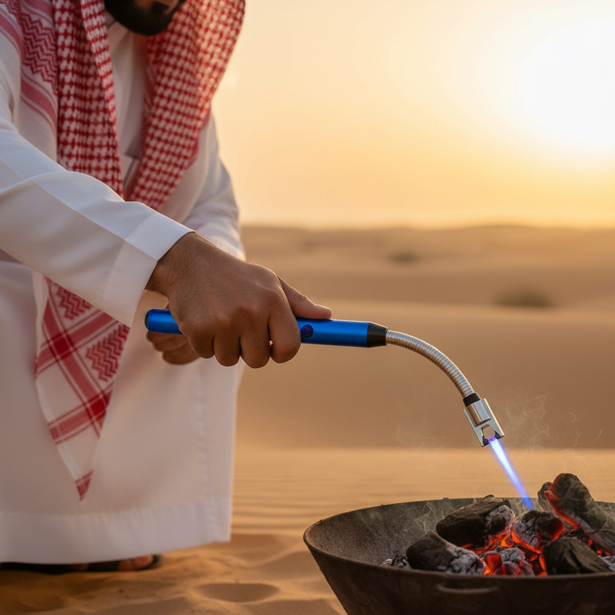 قدّاحة لهب إلكترونية حديثة قابلة لإعادة الشحن الصورة 4