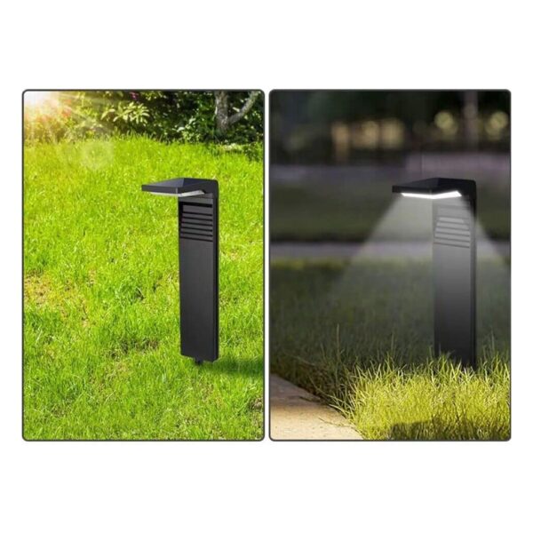 عمود إنارة بالطاقة الشمسية مقاوم للماء سهل التركيب + تشغيل تلقائى