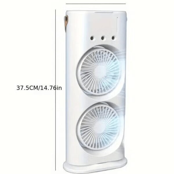 • مروحة رذاذ مزدوجة