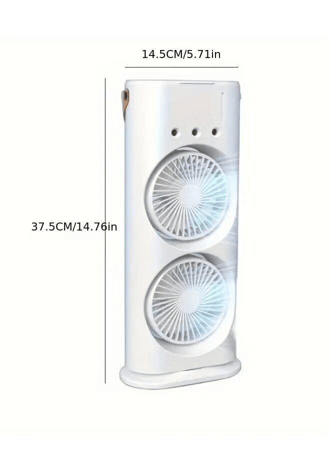 • مروحة رذاذ مزدوجة