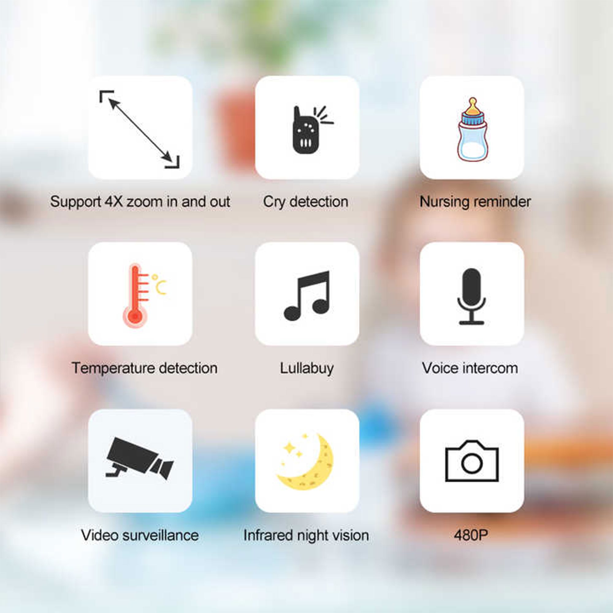 كاميرا وشاشة لحماية طفلك الصورة 5