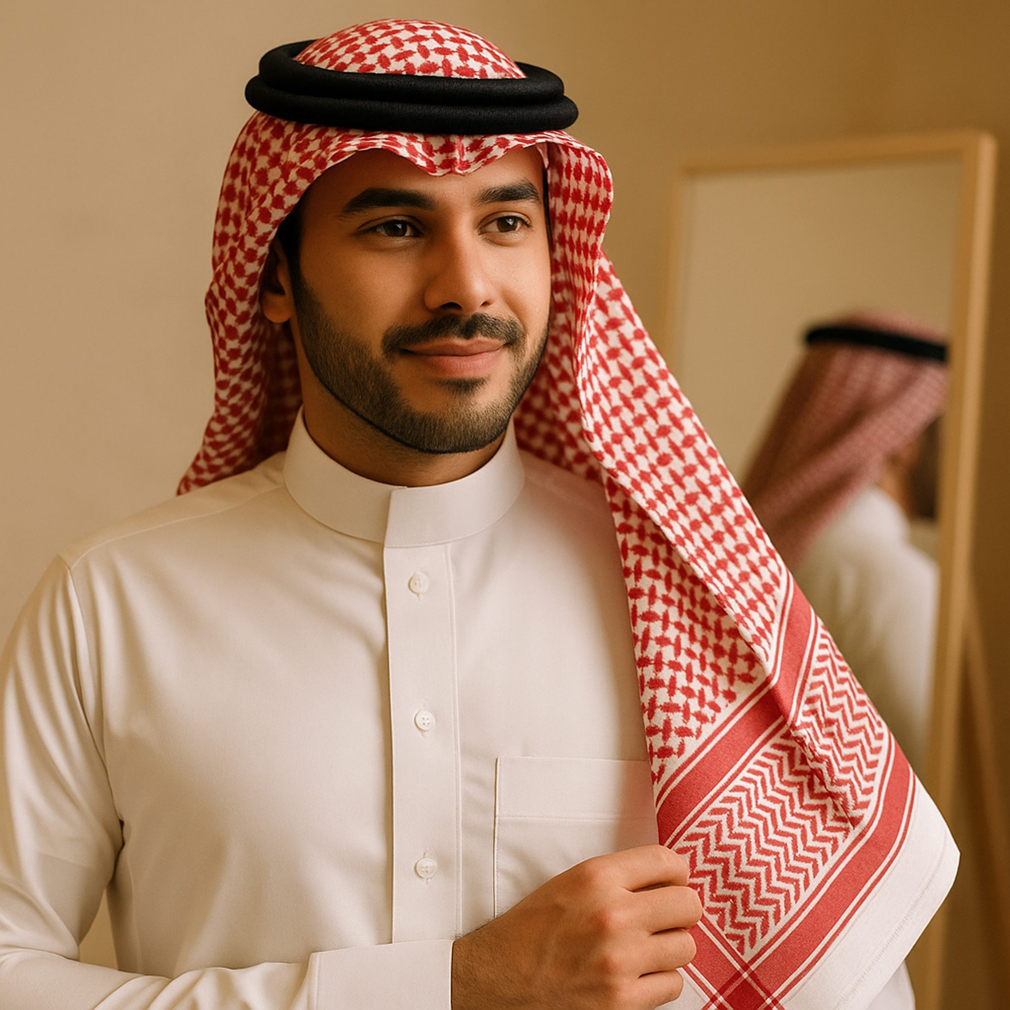 شماغ سعودى مقاس 55 الصورة 2