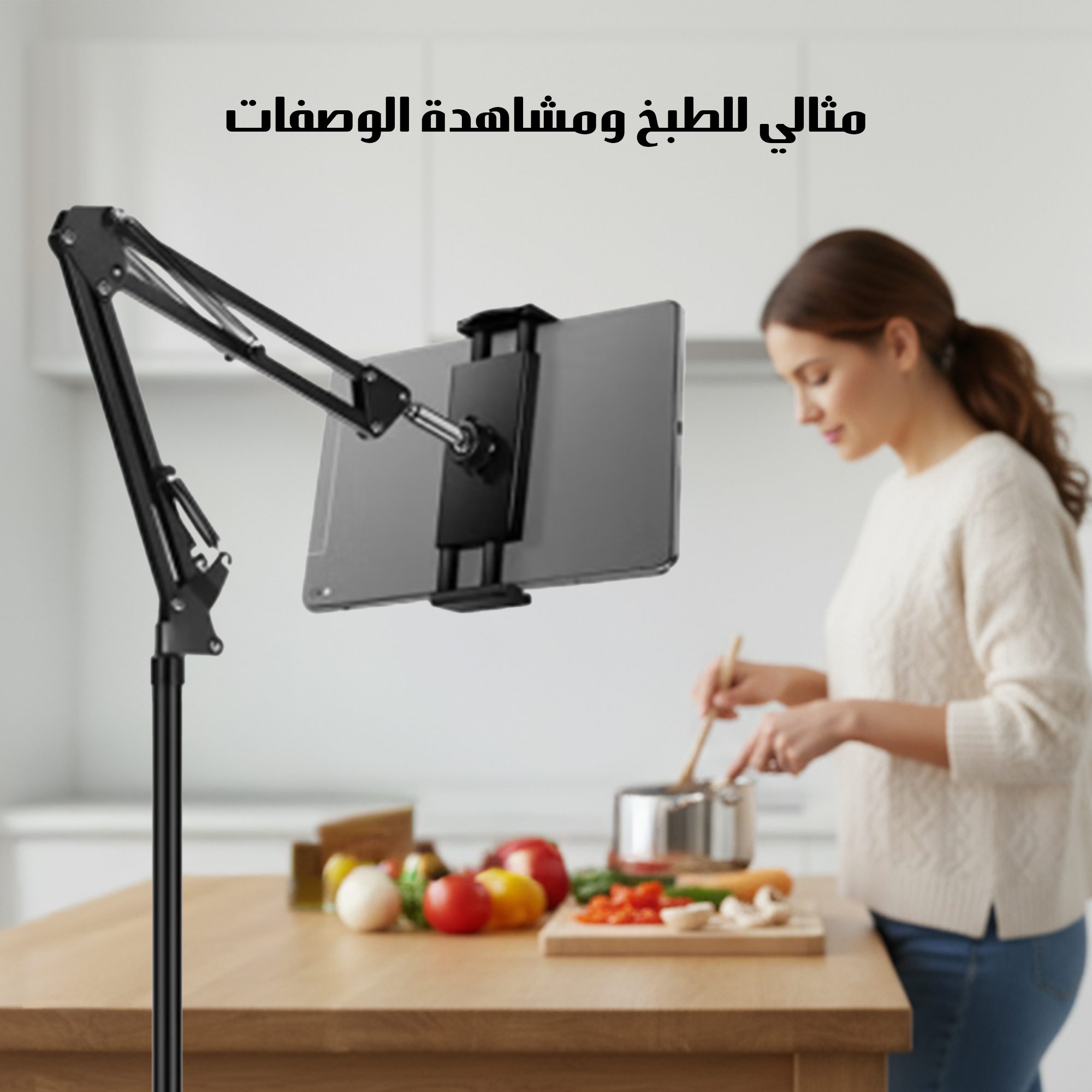 حامل ارضي للهاتف و التابلت الصورة 4