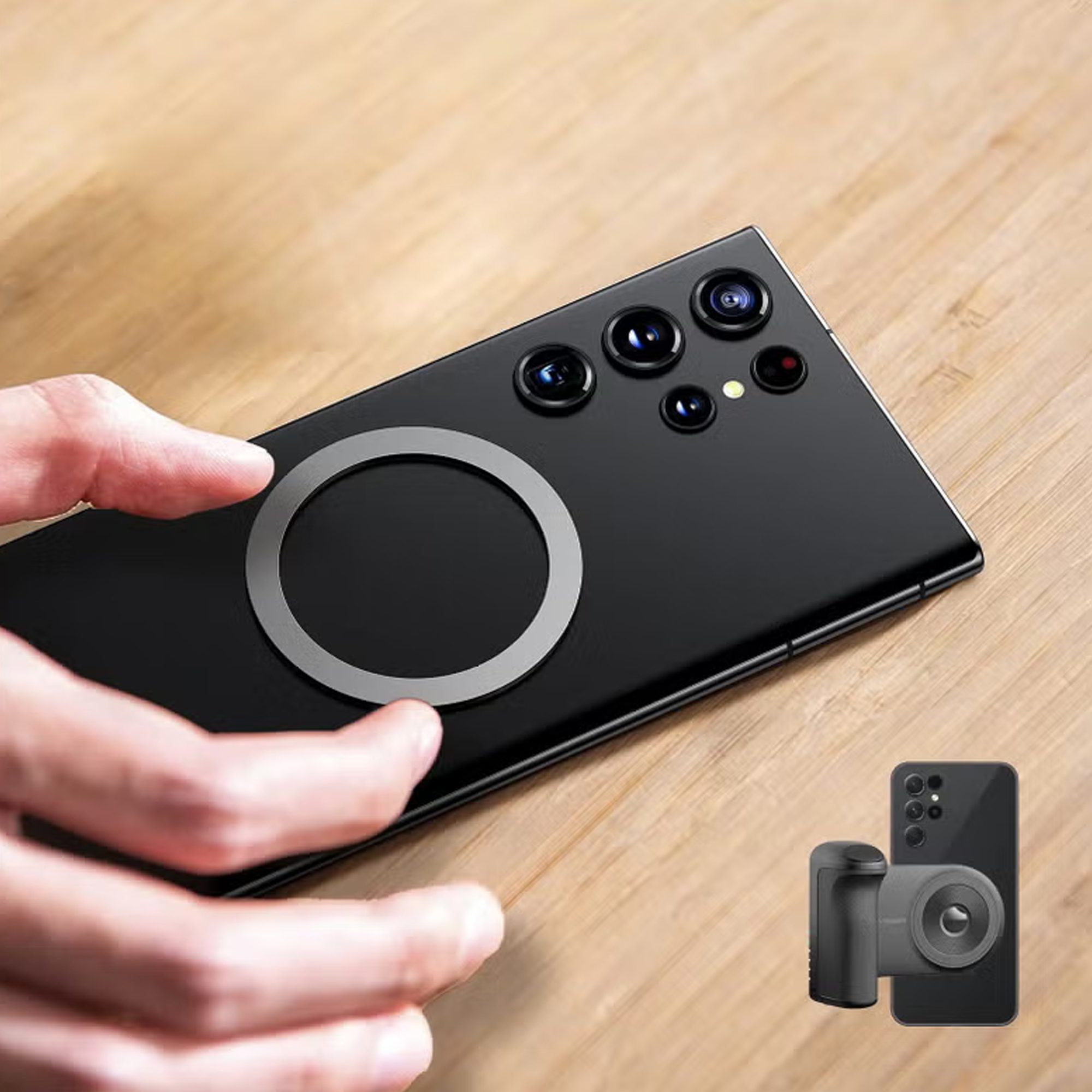 مقبض تصوير مغناطيسي + باور بنك لاسلكي الصورة 4