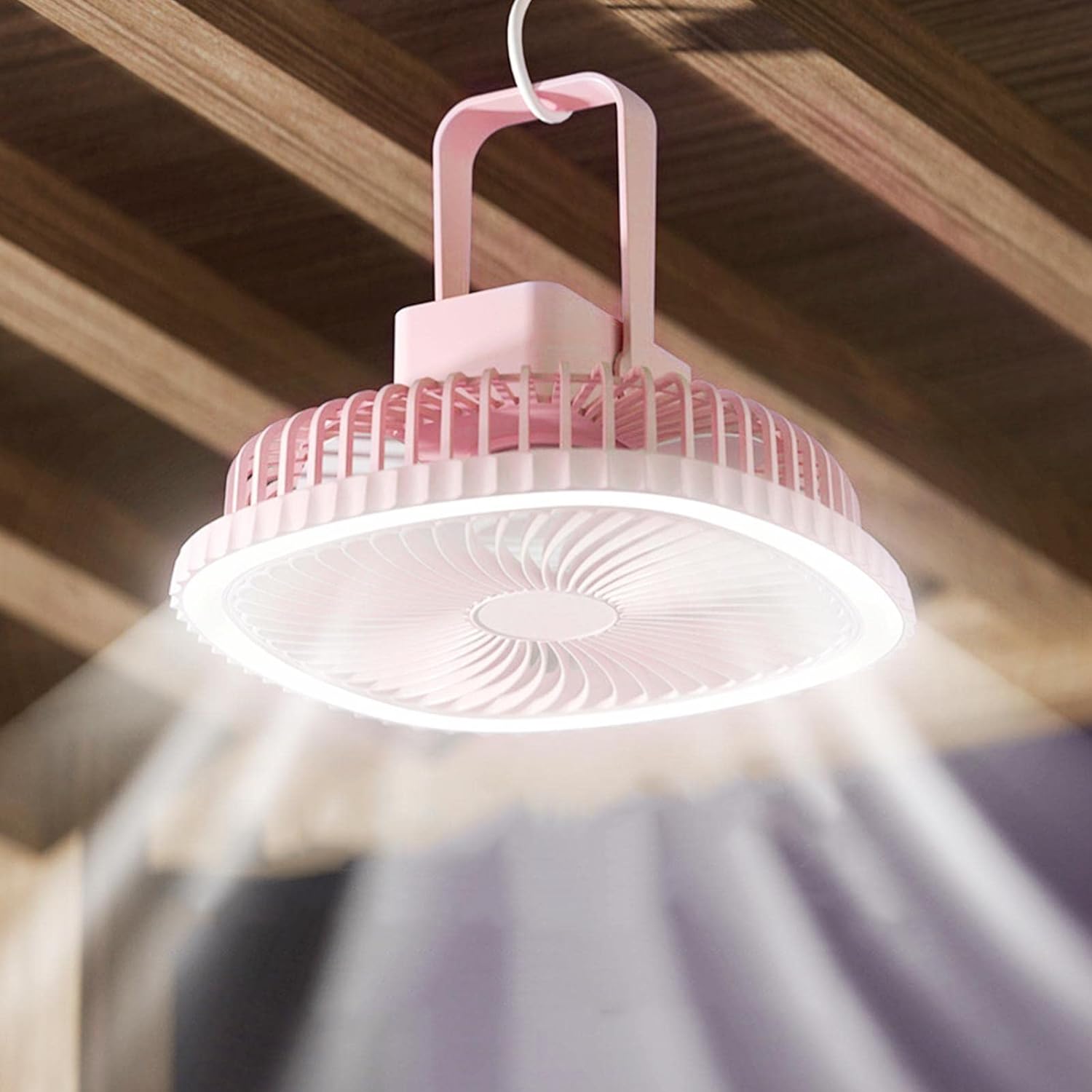 مروحة سقف مضيئة متنقلة الصورة 4