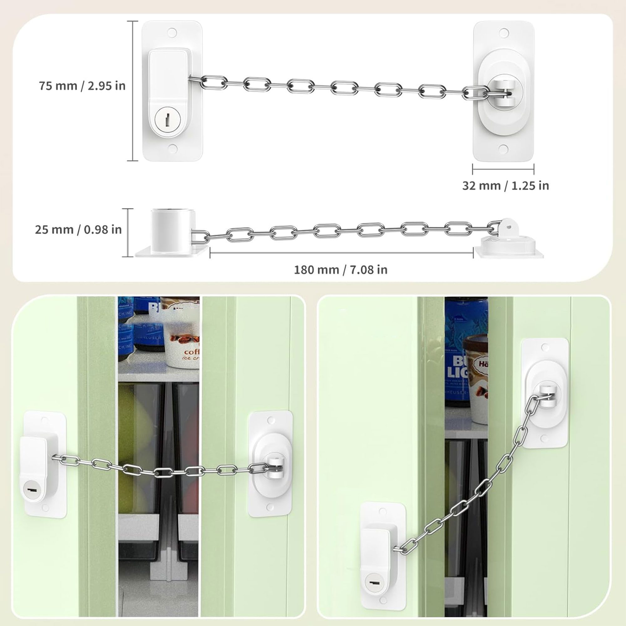 • قفل الشباك لأمان الأطفال الصورة 2