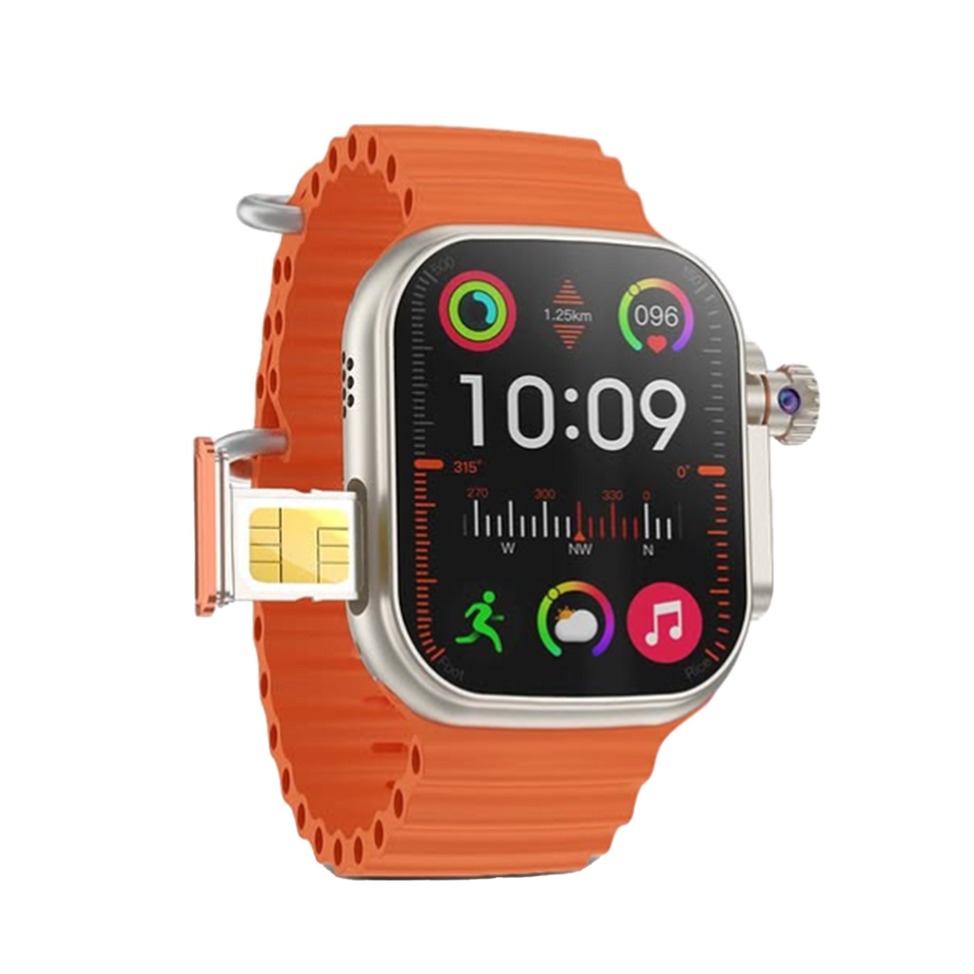 • ساعة سمارت بمدخل شريحة + 3 استيك هدية