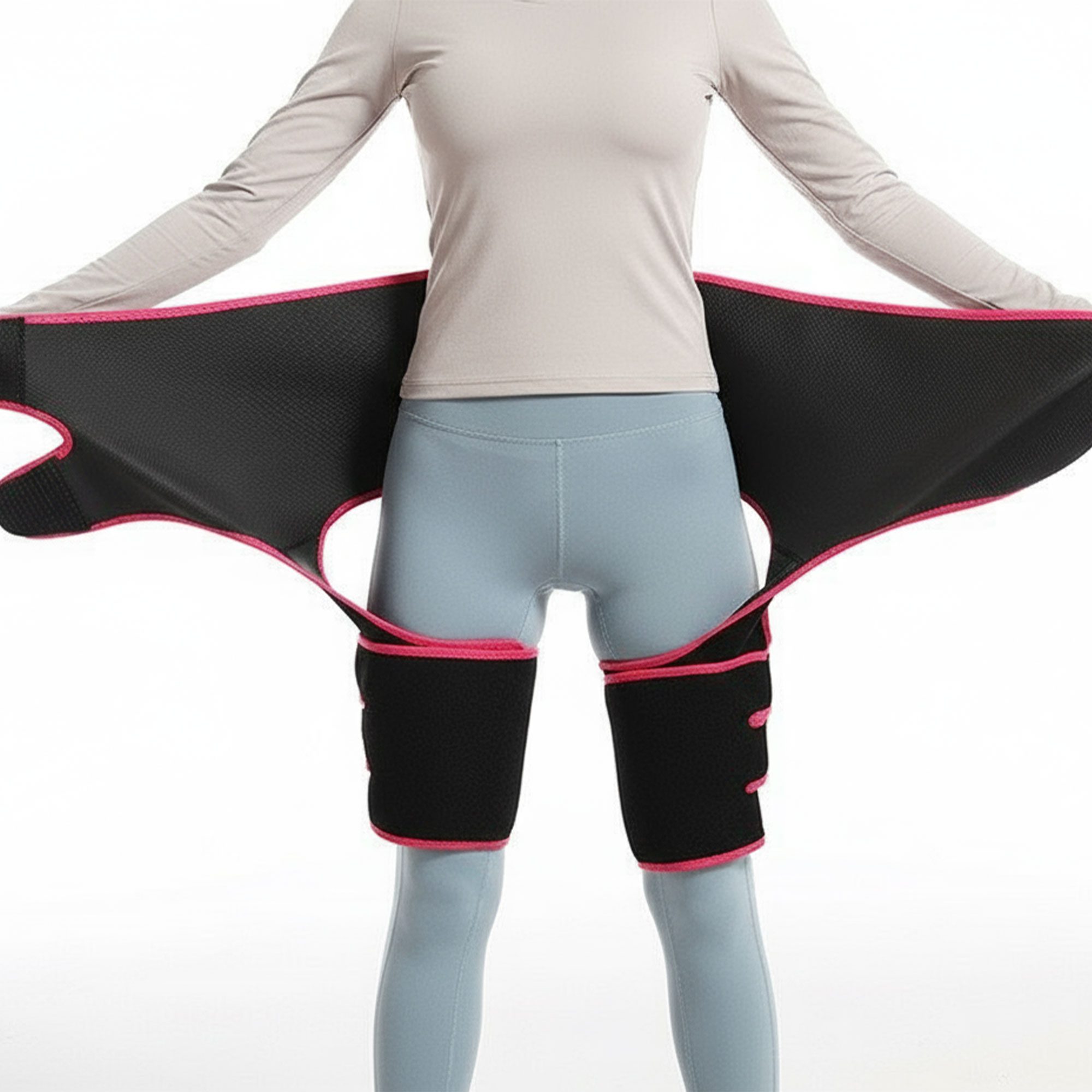 حزام رياضي حرار قابل للتعديل للنحت 3×1 – خصر + أفخاذ + أرداف الصورة 2