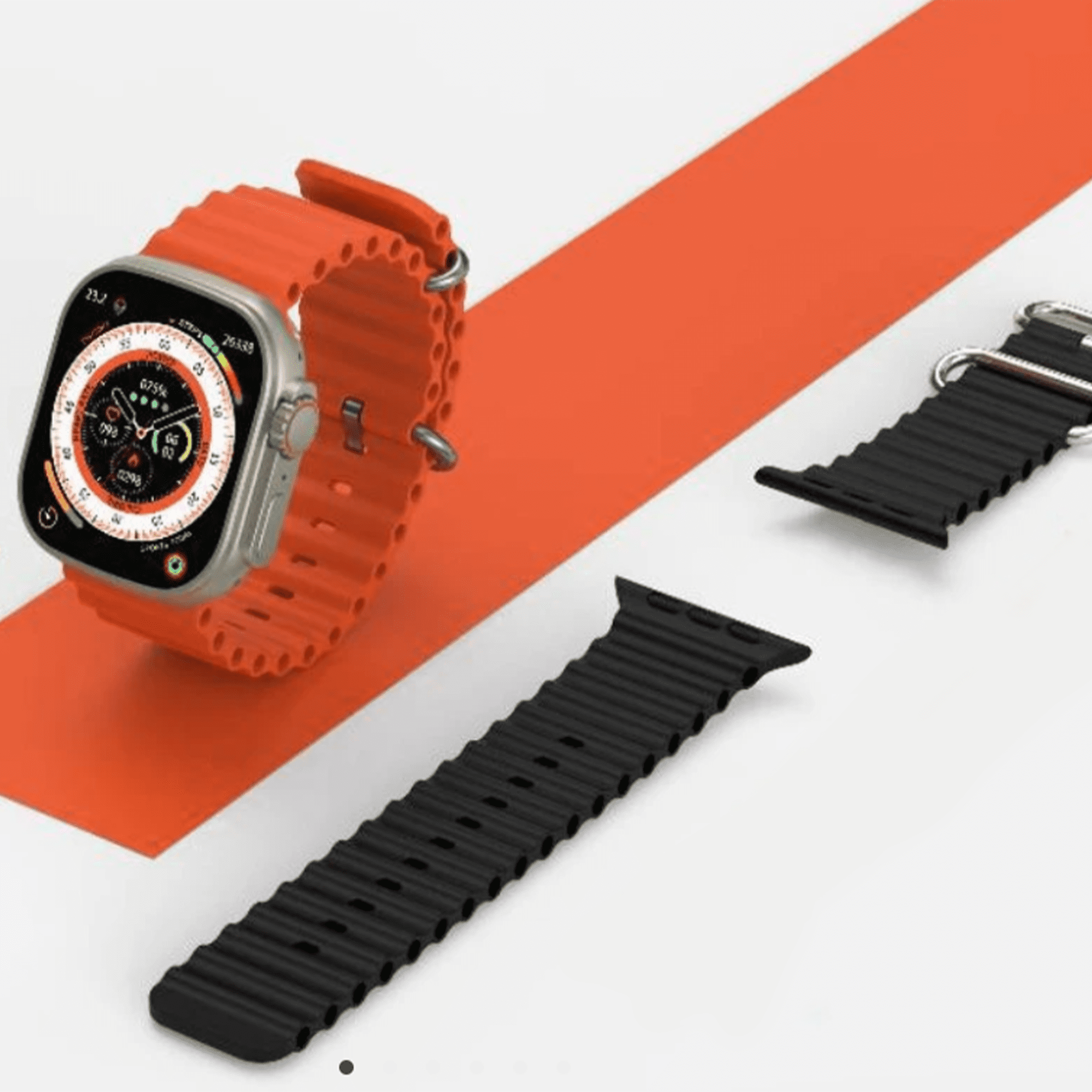 • ساعة الترا 2 استيك+ سماعة P9 الصورة 2