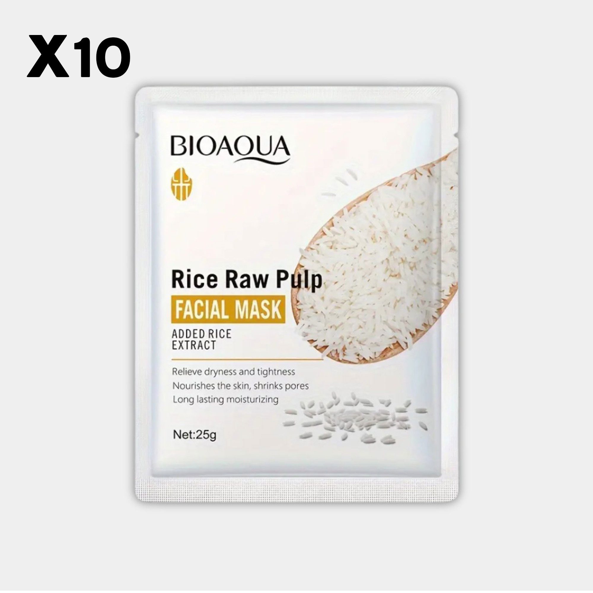 مجموعة أقنعة الأرز اليابانى مع قناع علاج ضوئي بالليزر 4D لتعزيز نضارة البشرة