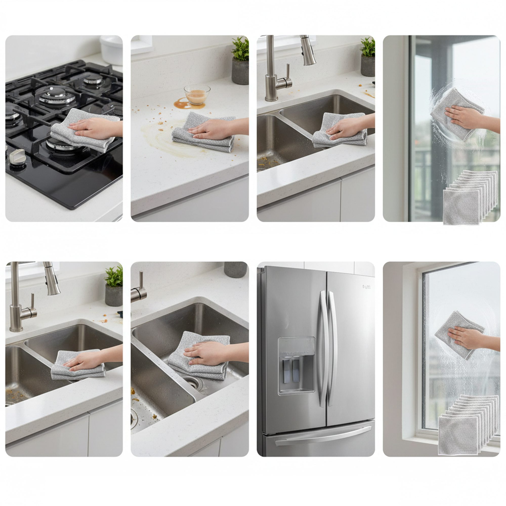 قماش تنظيف الصحون بديل السلك 11 قطعة الصورة 3