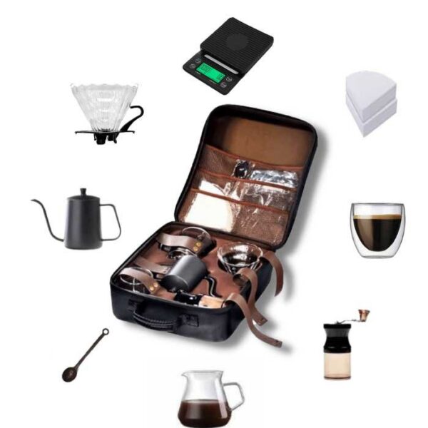 • طقم صنع القهوة و الشاي المتنقل