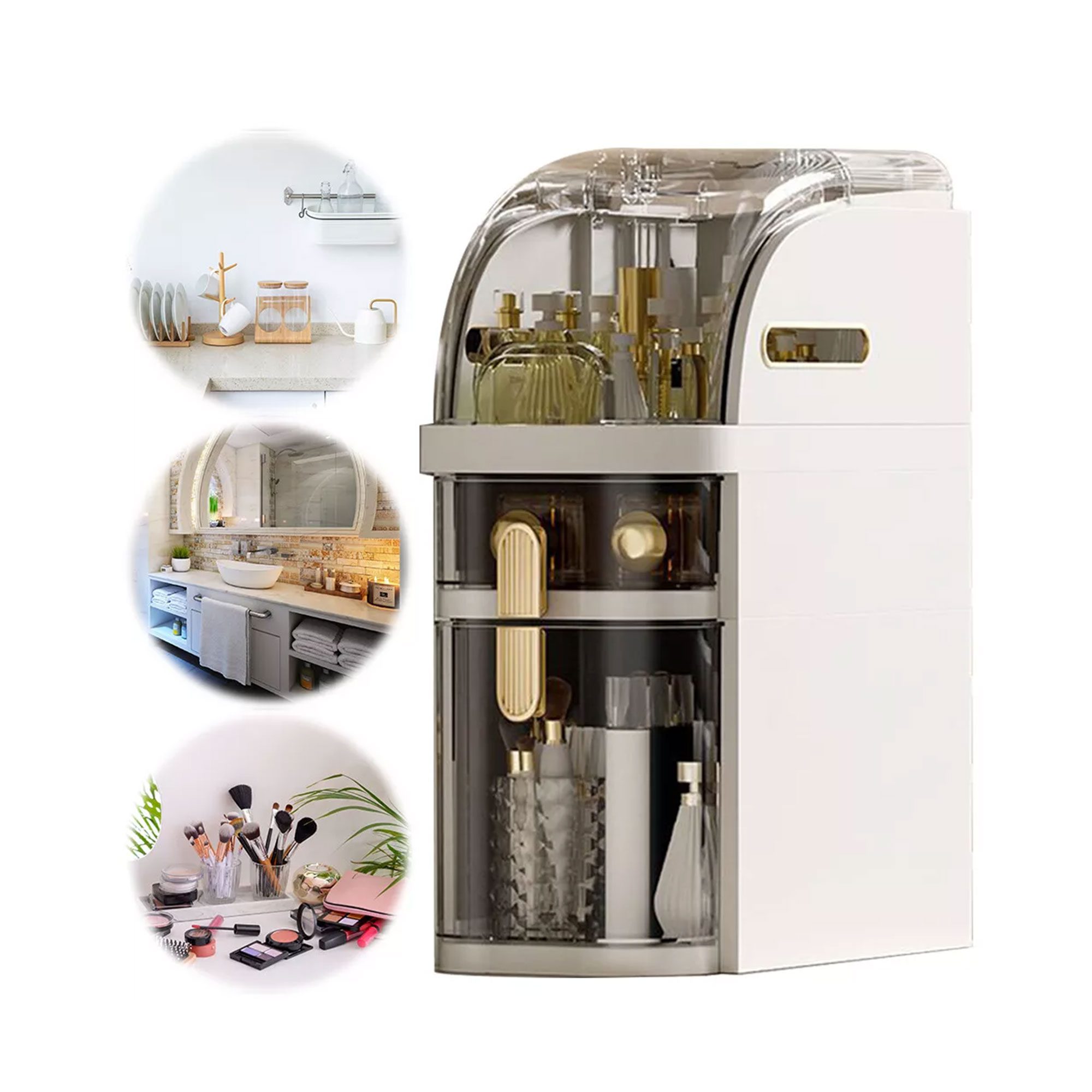 • منظم و خزانة الحمام الصورة 4