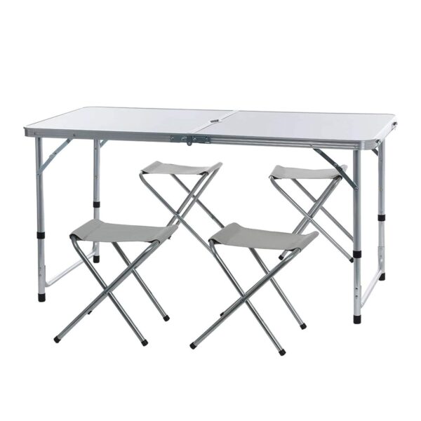 • مجموعة طاولة تخييم قابلة للطي مع كراسي