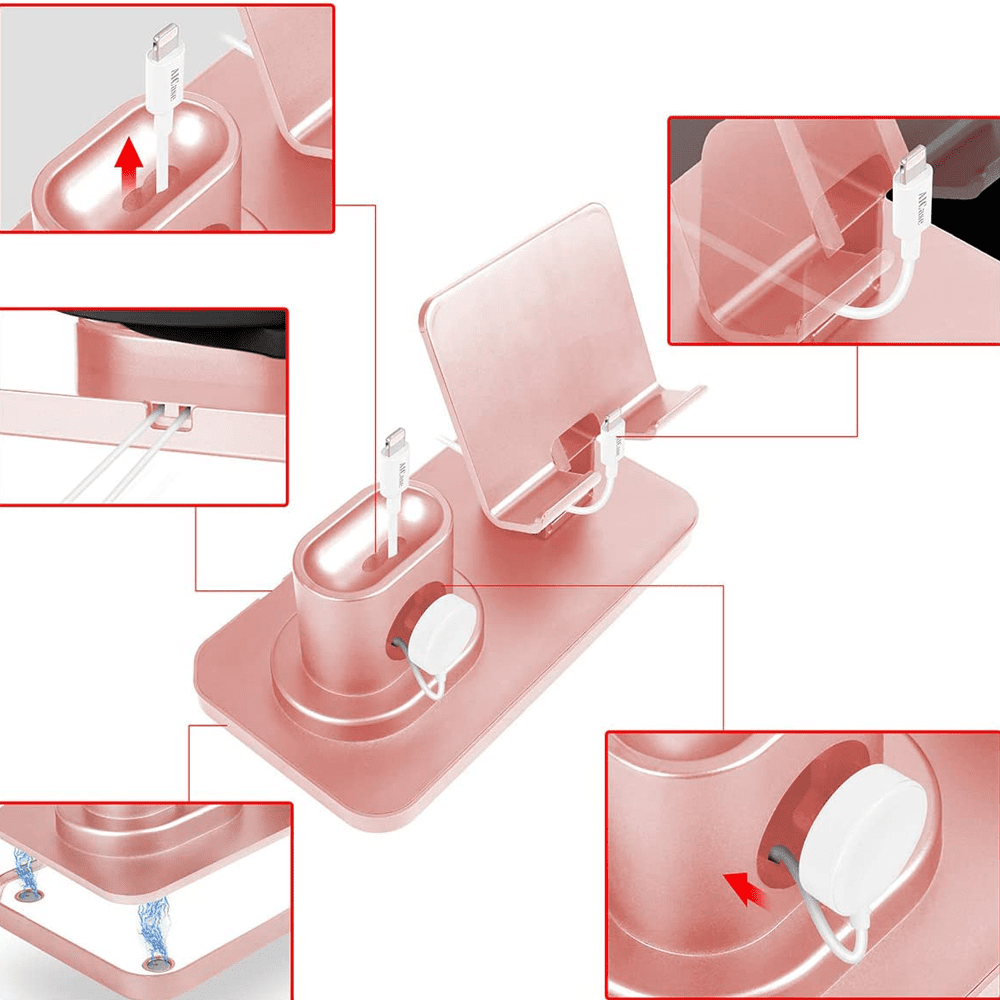 • شاحن ذكي ل( ايفون و اندرويد و type c وساعة و ايربودز مع شاحن لاسلكي) الصورة 3