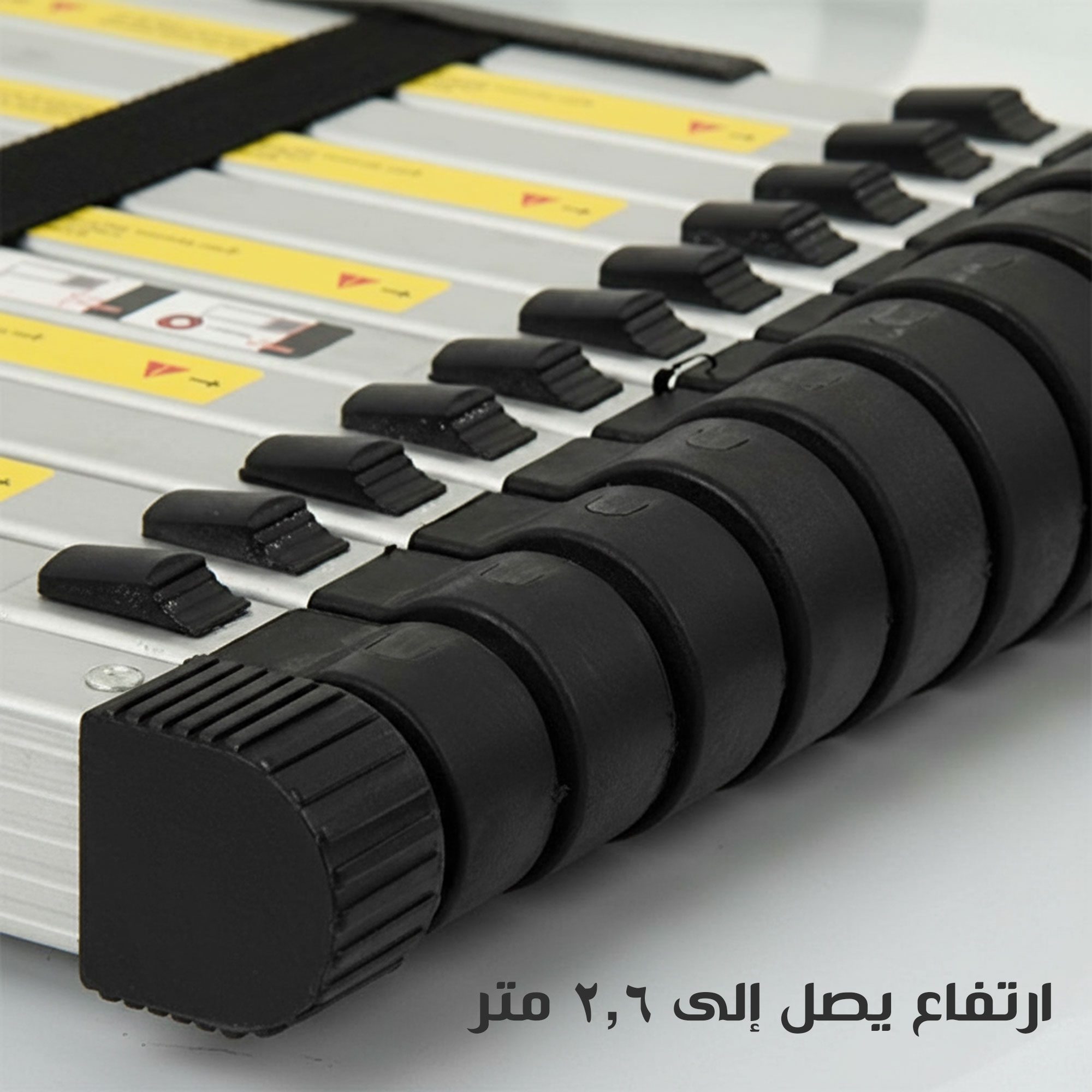 سلم تلسكوبي قابل للتمديد والطي الصورة 5