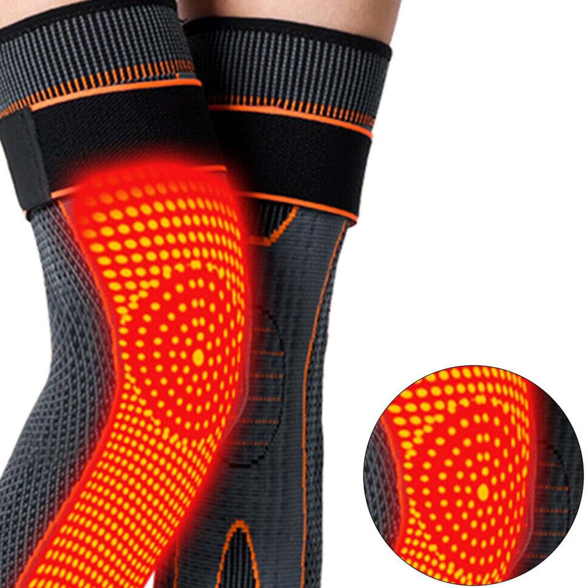 مشد ضاغط بالحرارة للركبة و الساق الصورة 3