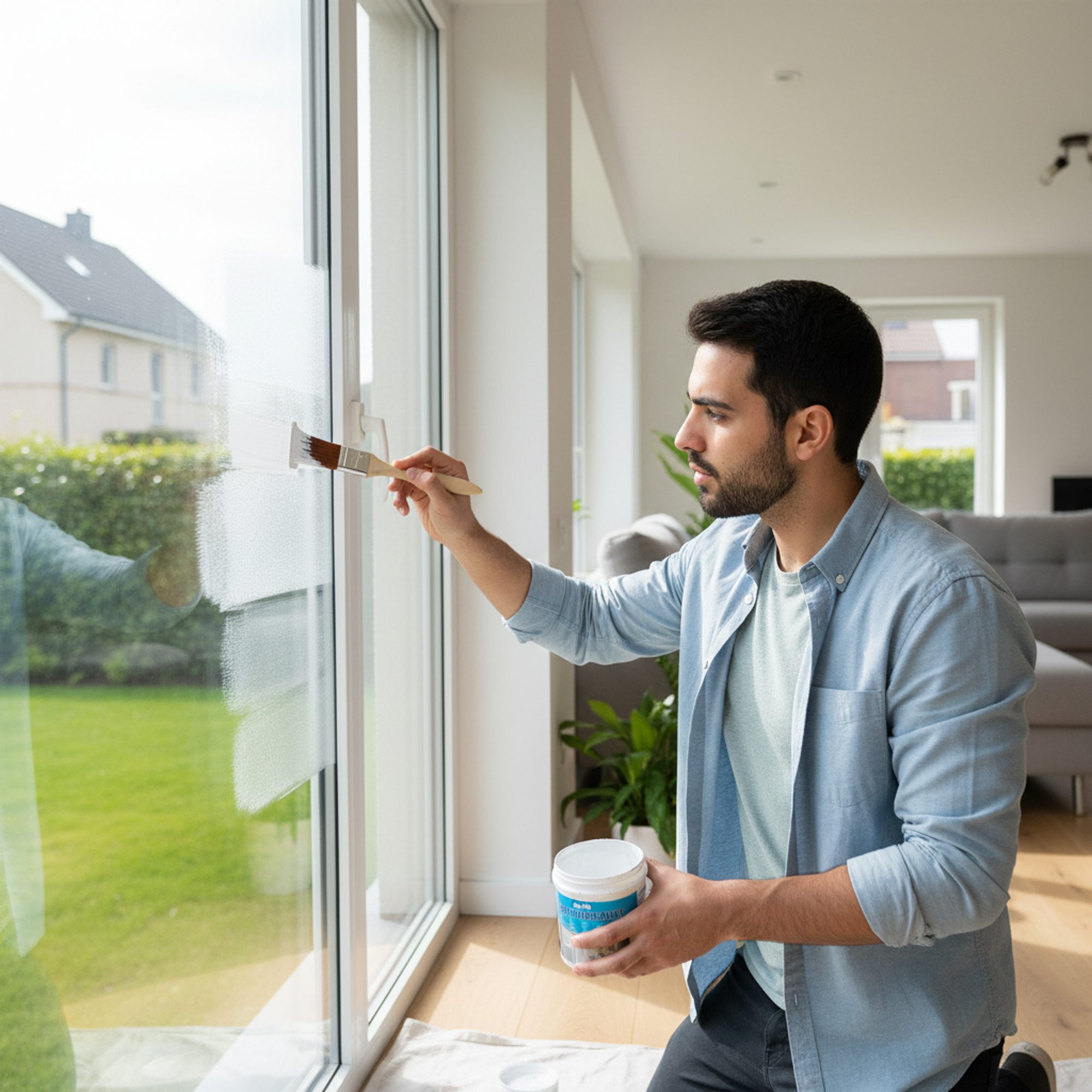 طلاء زجاجي مقاوم للماء لتظليل للأبواب والنوافذ الصورة 4