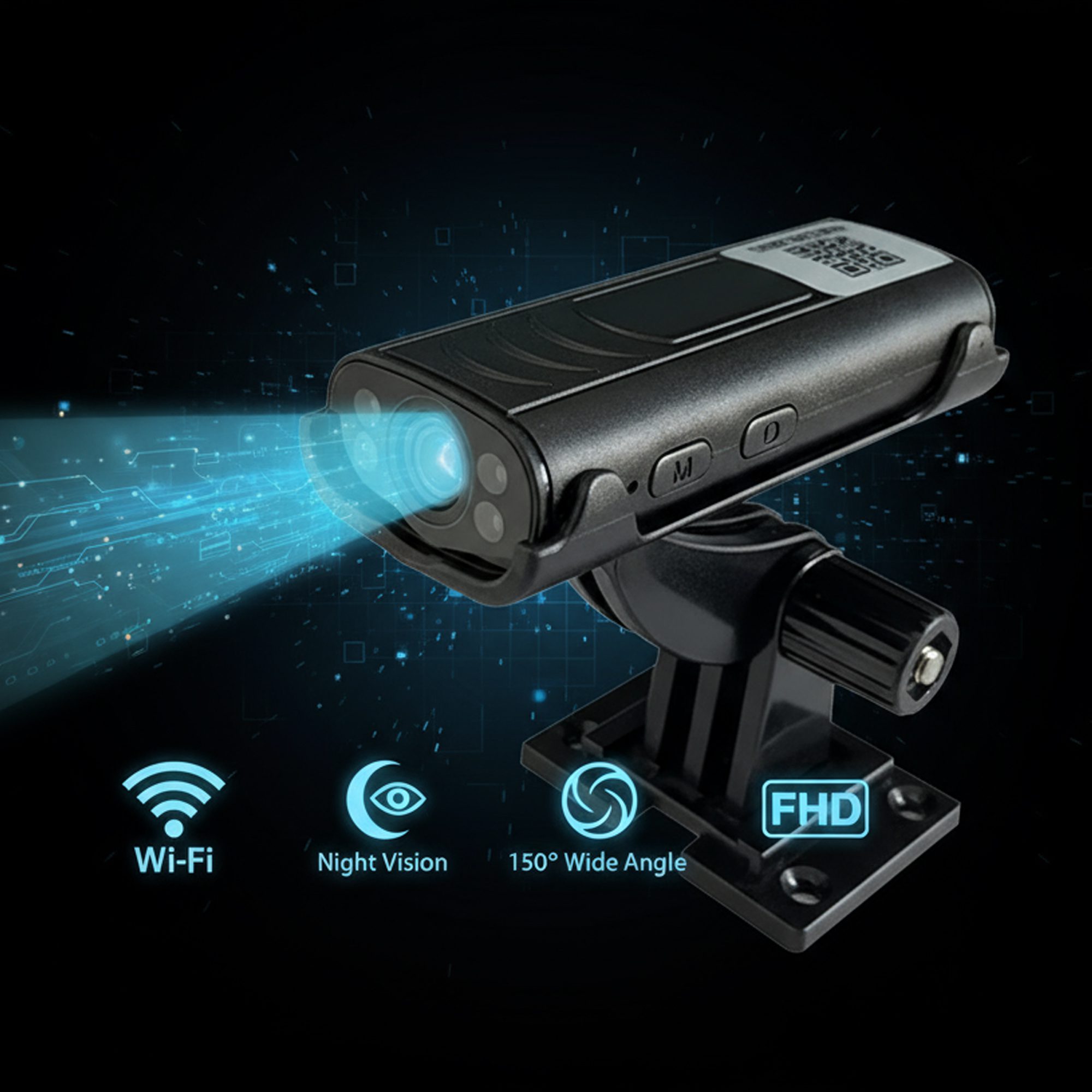 الكاميرا الذكية ضد الموية للسيارة والمنزل بجودة تصوير full hd الصورة 10