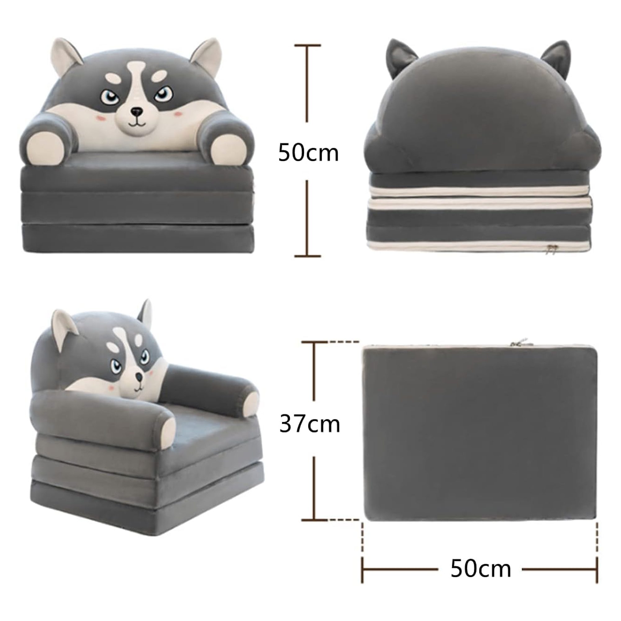 كرسى و أريكة للأطفال مع مسند يد 2 فى 1 الصورة 5